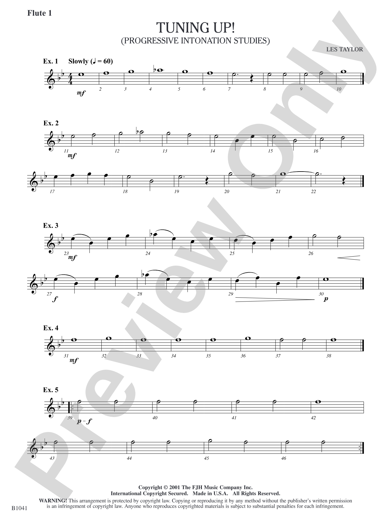 Tuning Up!: Flute 1