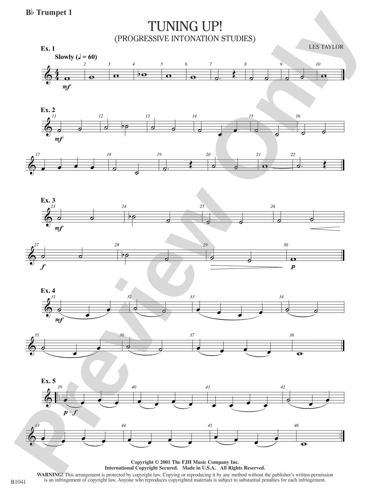 Tuning Up!: B-flat Trumpet 1