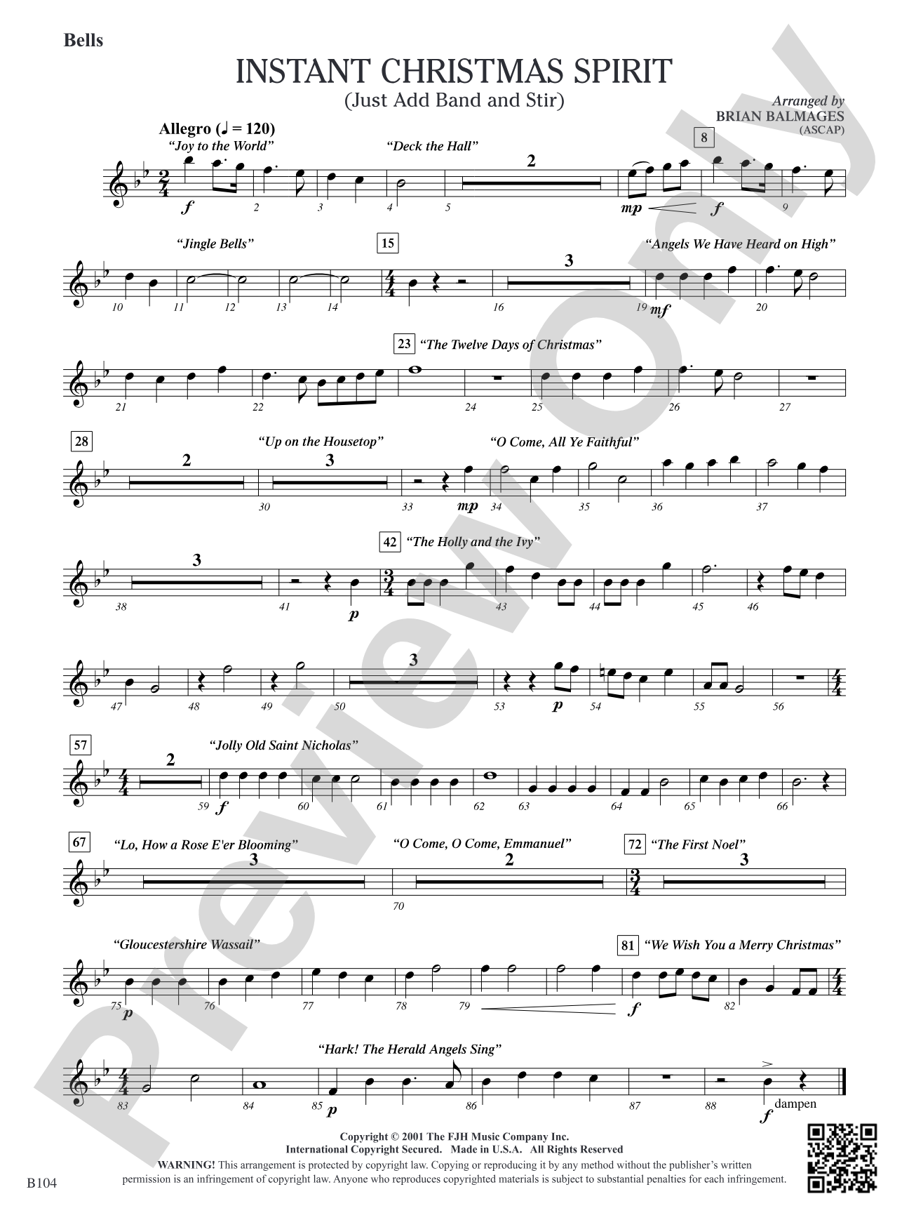 Instant Christmas Spirit (Just Add Band and Stir): Bells