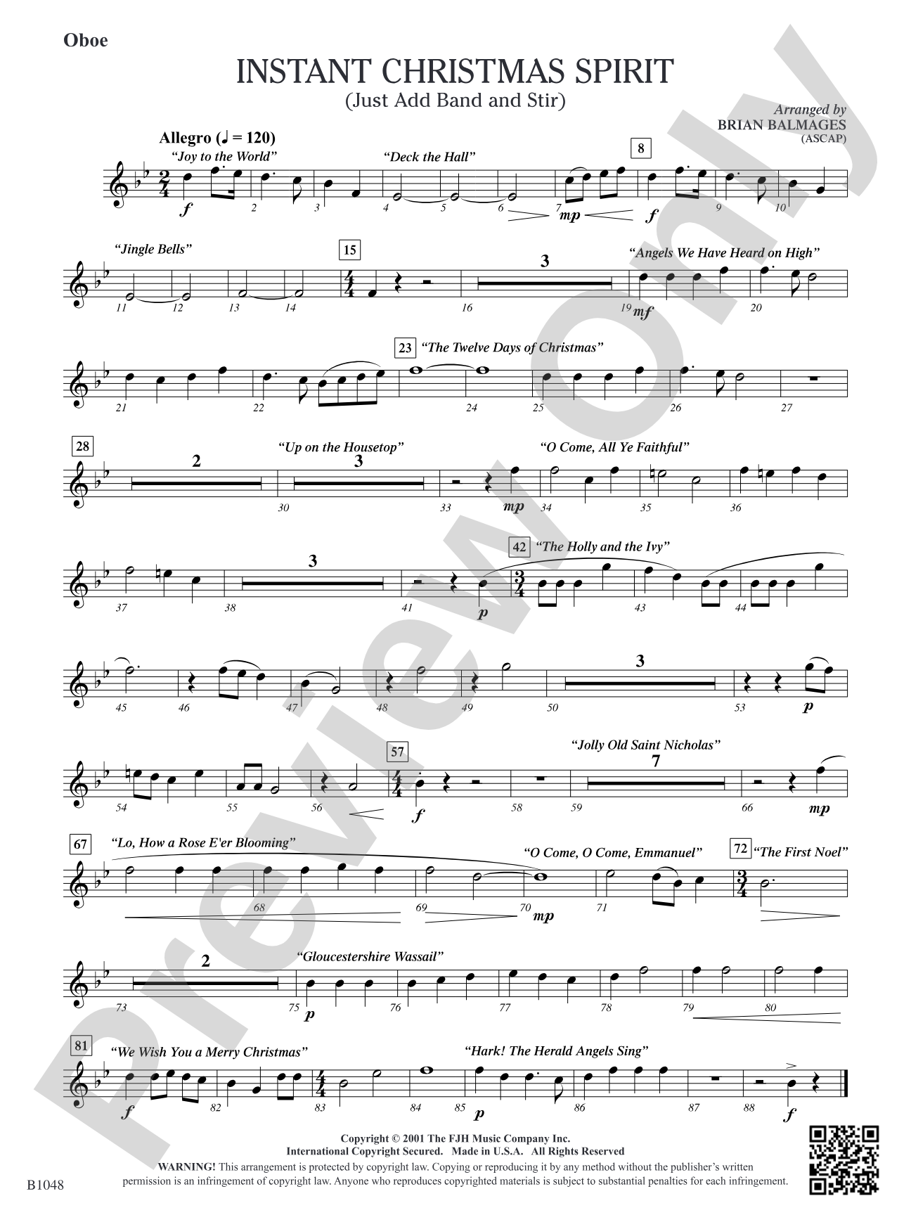 Instant Christmas Spirit (Just Add Band and Stir): Oboe