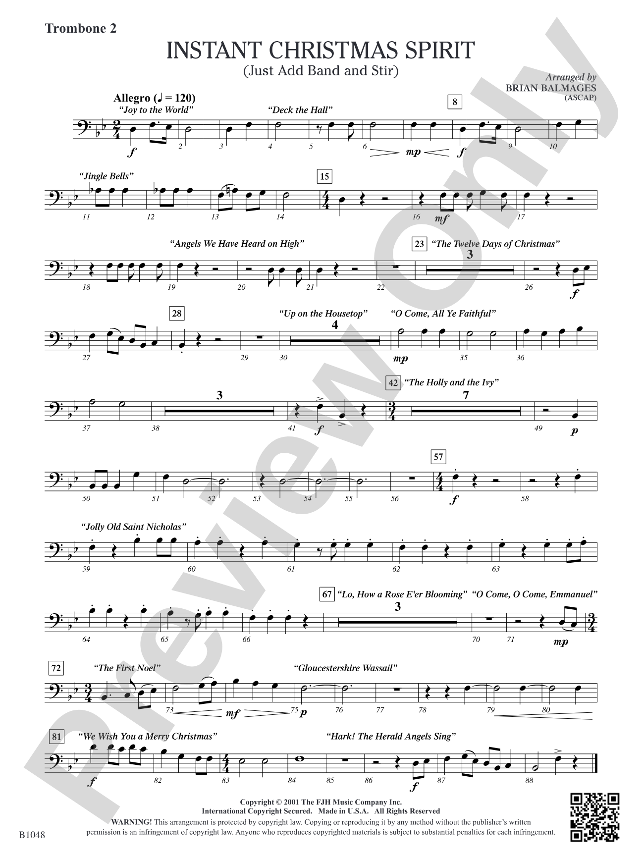 Instant Christmas Spirit (Just Add Band and Stir): Trombone 2