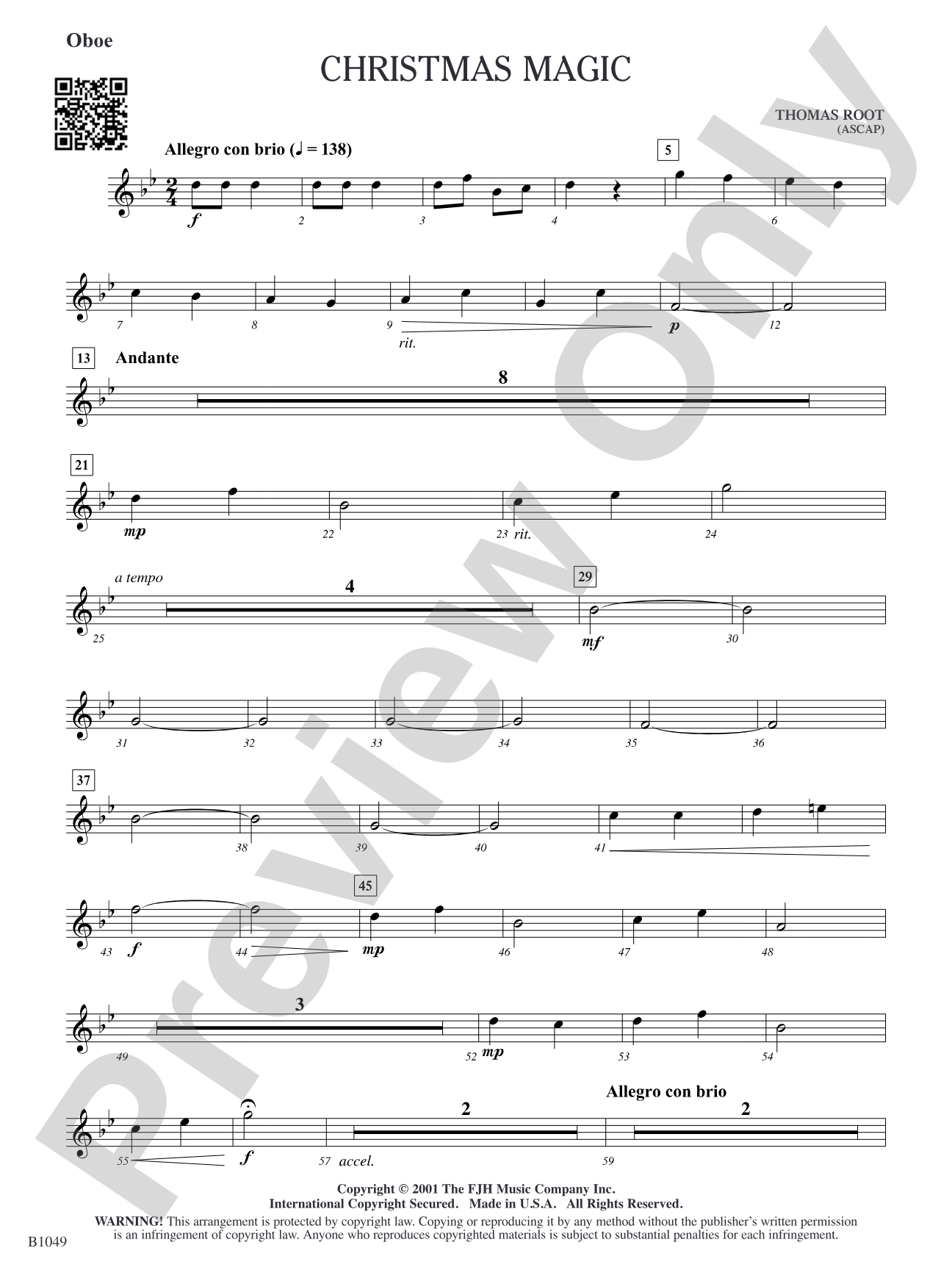 Christmas Magic: Oboe