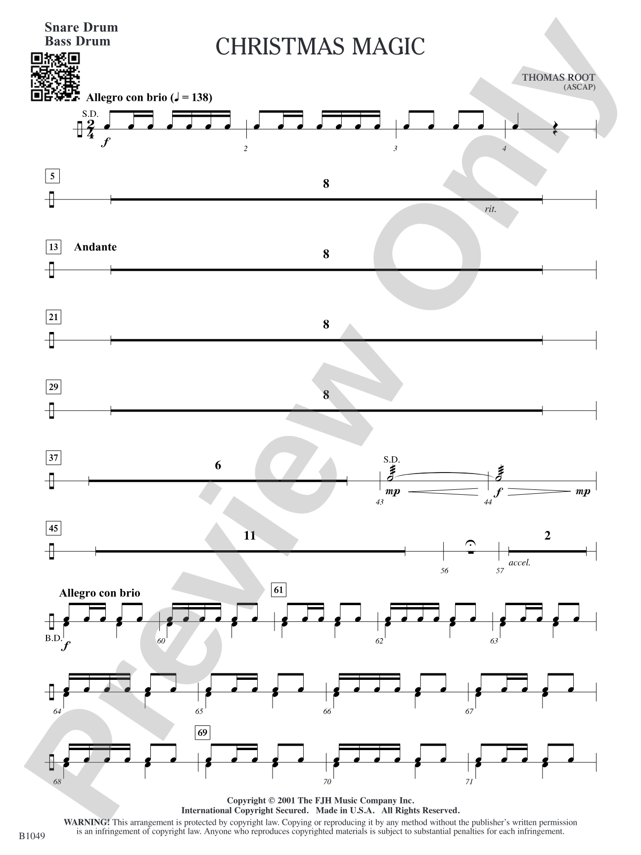 Christmas Magic: Snare Drum/Bass Drum