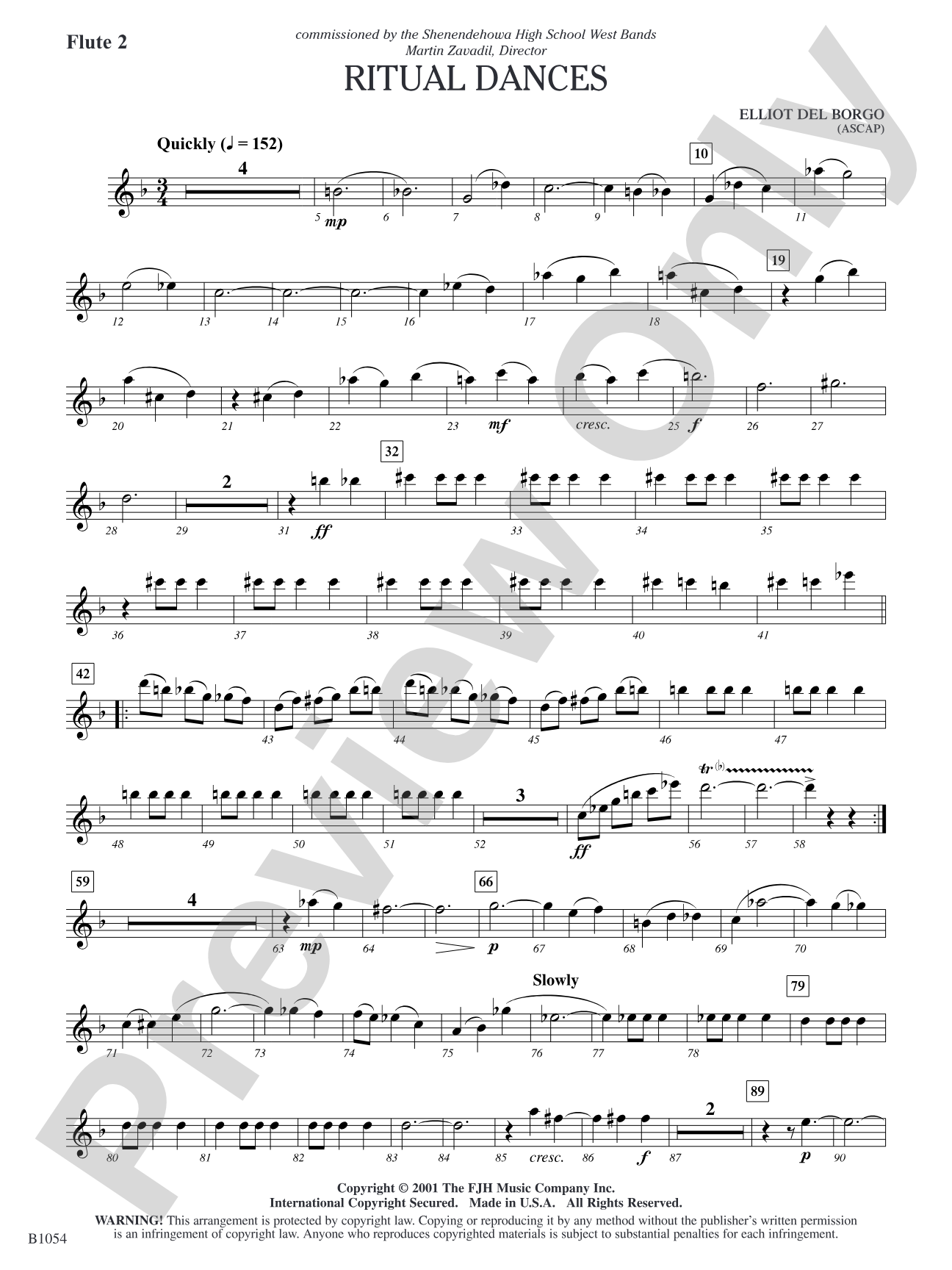 Ritual Dances: Flute 2