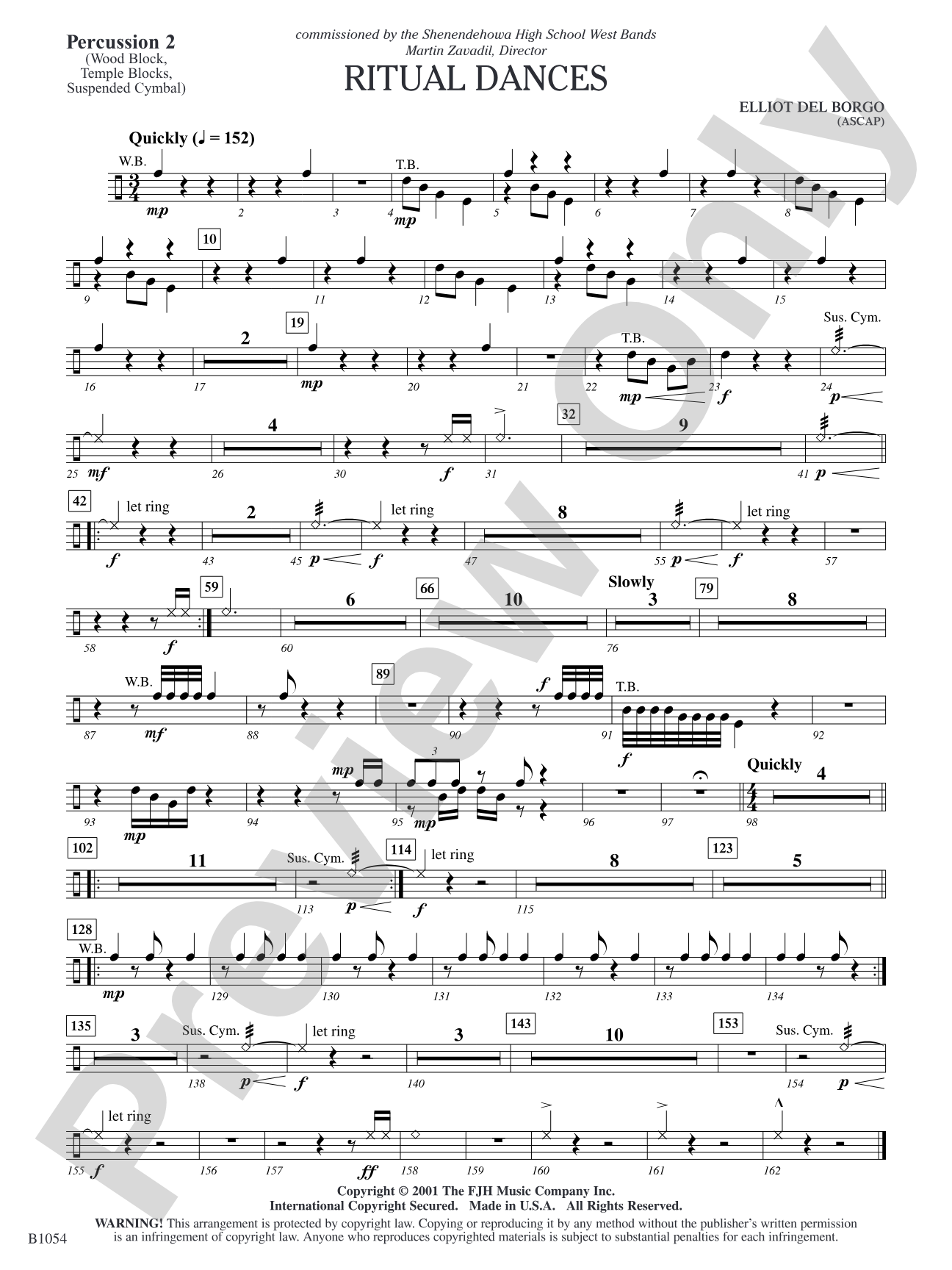 Ritual Dances: Percussion 2
