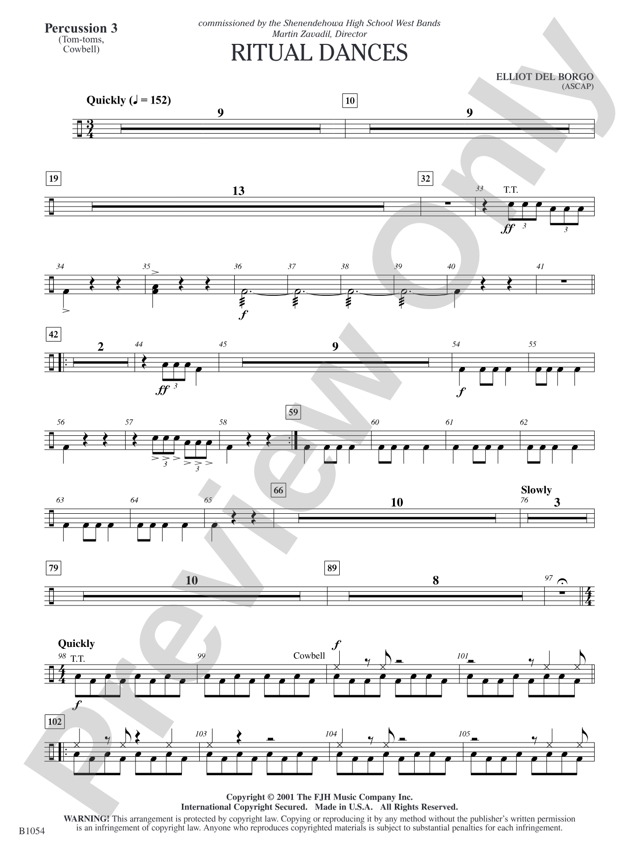 Ritual Dances: Percussion 3