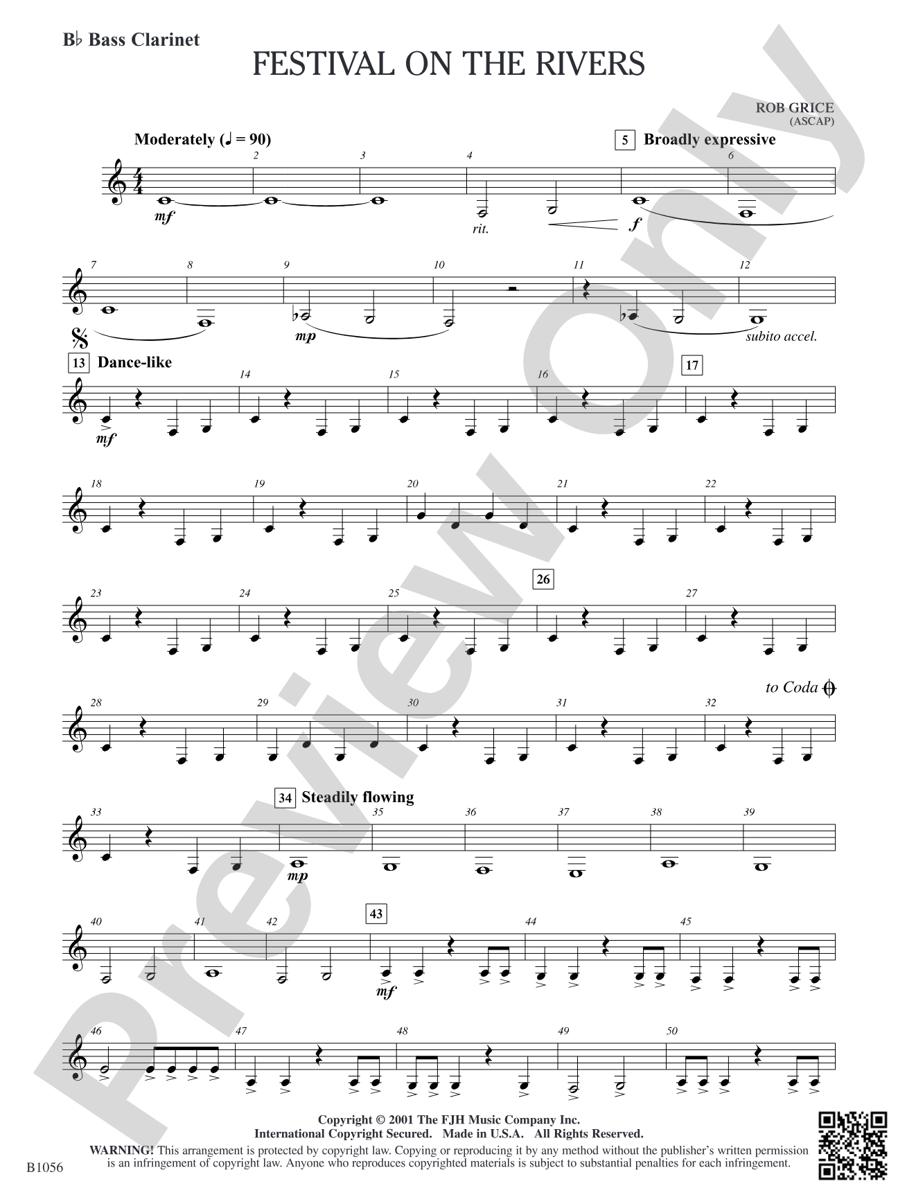 Festival on the Rivers: B-flat Bass Clarinet
