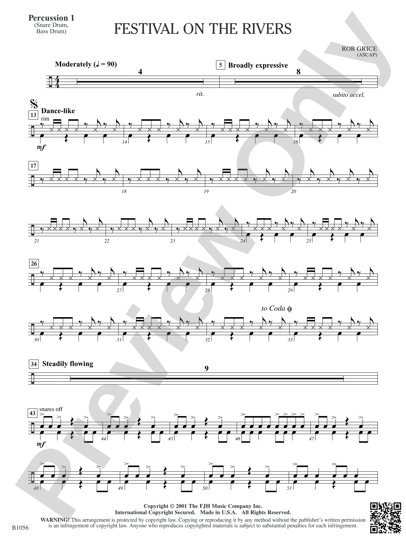 Festival on the Rivers: Percussion 1
