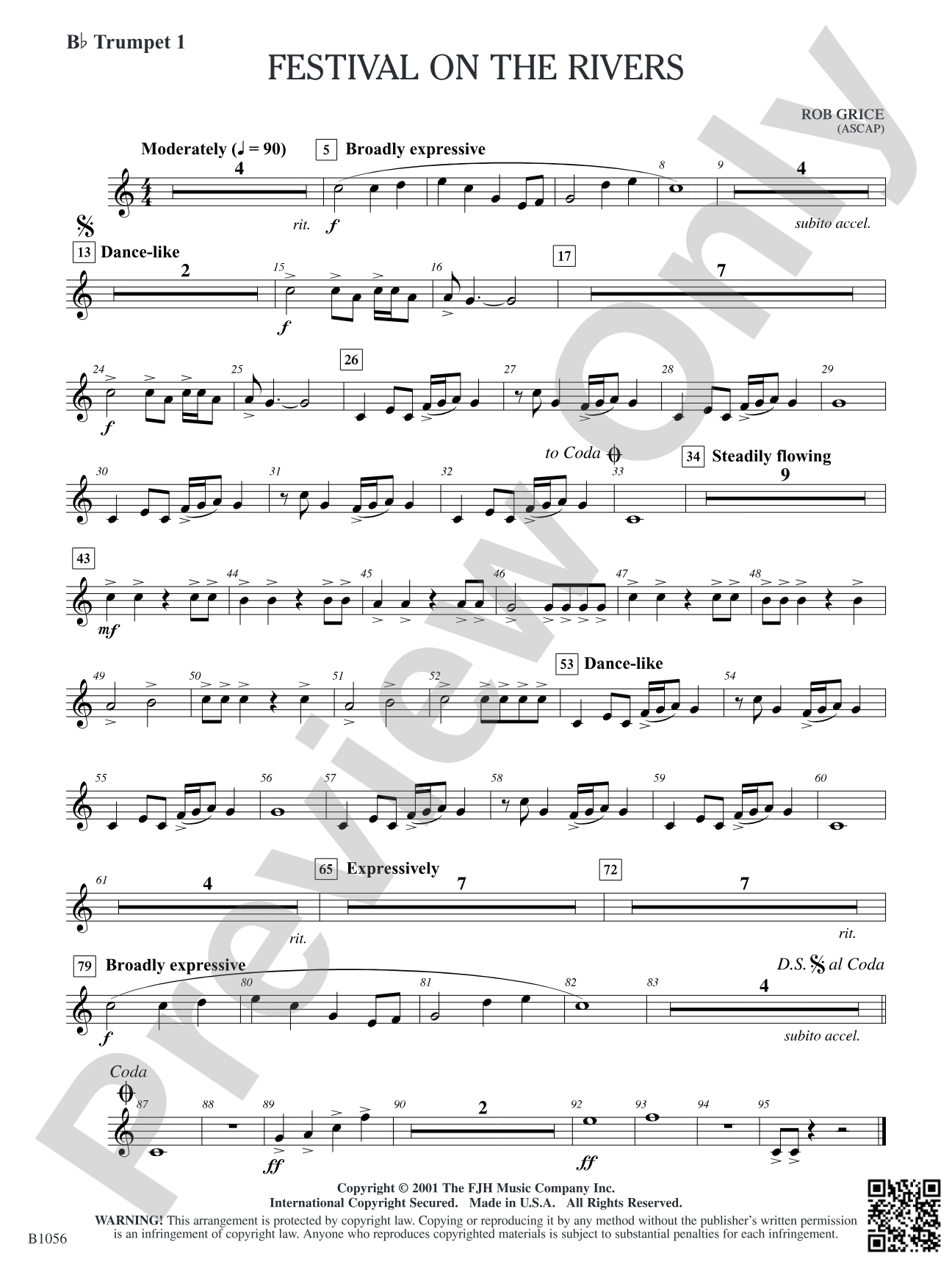 Festival on the Rivers: B-flat Trumpet 1