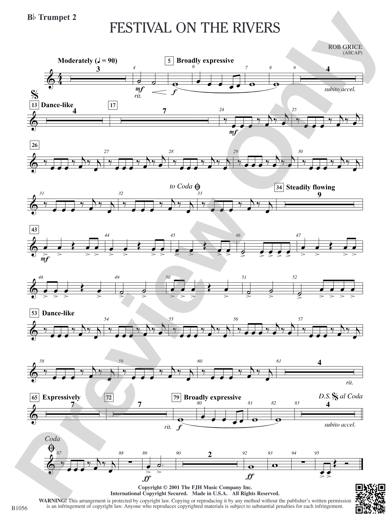Festival on the Rivers: B-flat Trumpet 2