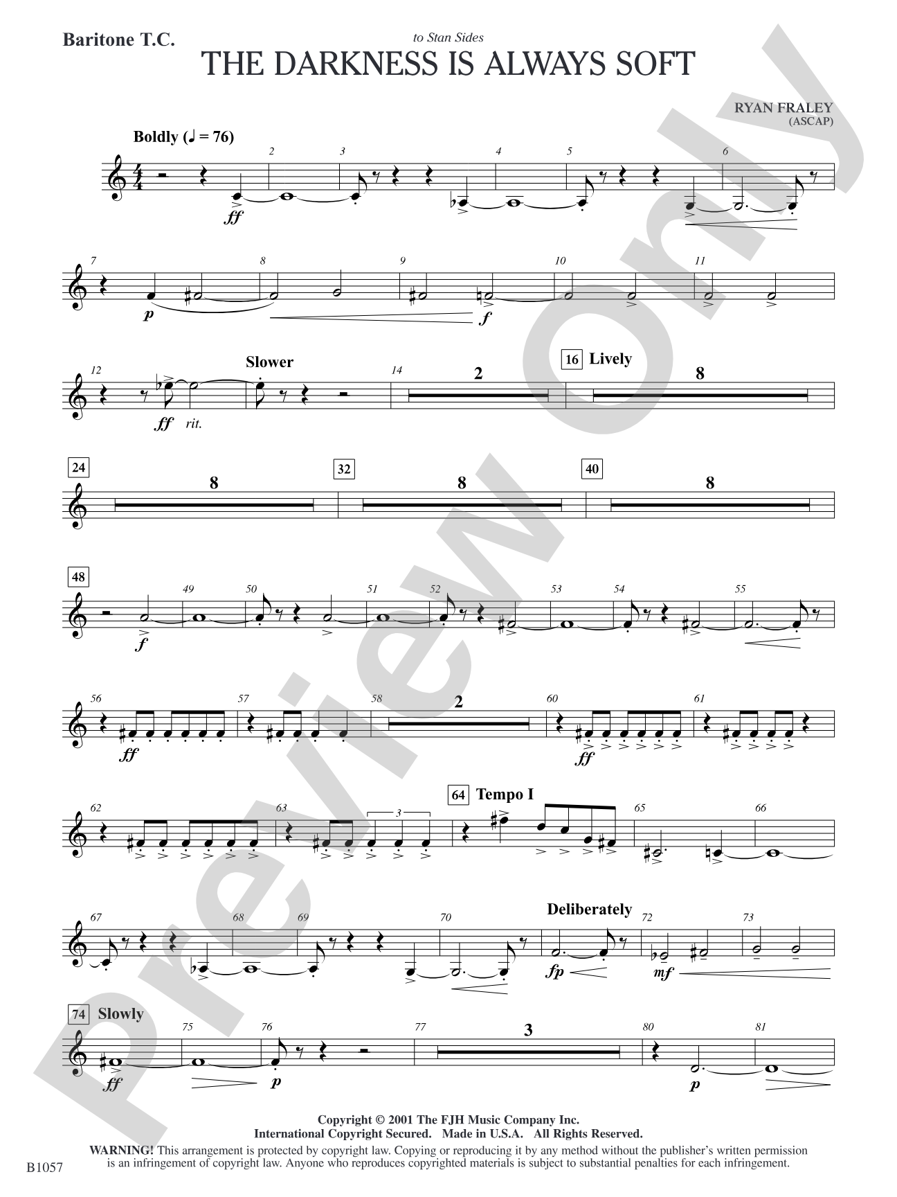 The Darkness is Always Soft: Baritone T.C.