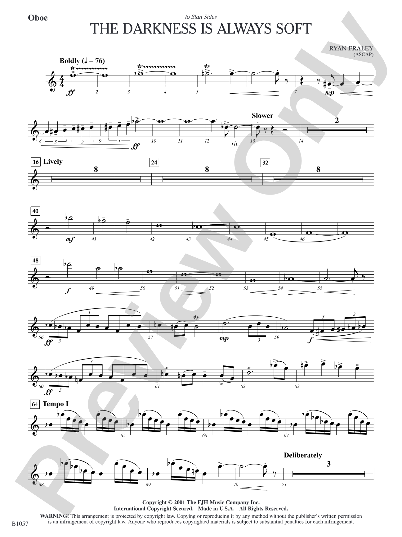 The Darkness is Always Soft: Oboe