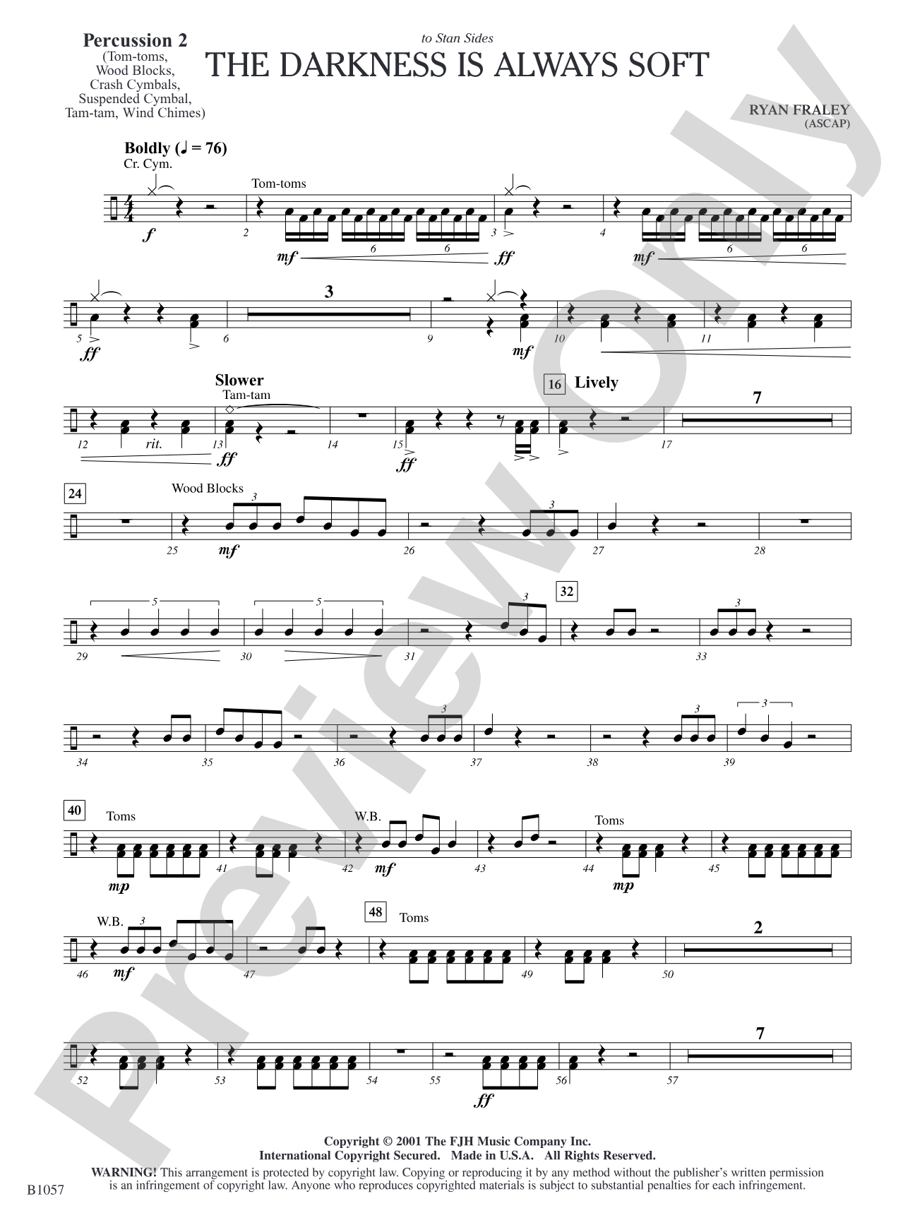 The Darkness is Always Soft: Percussion 2