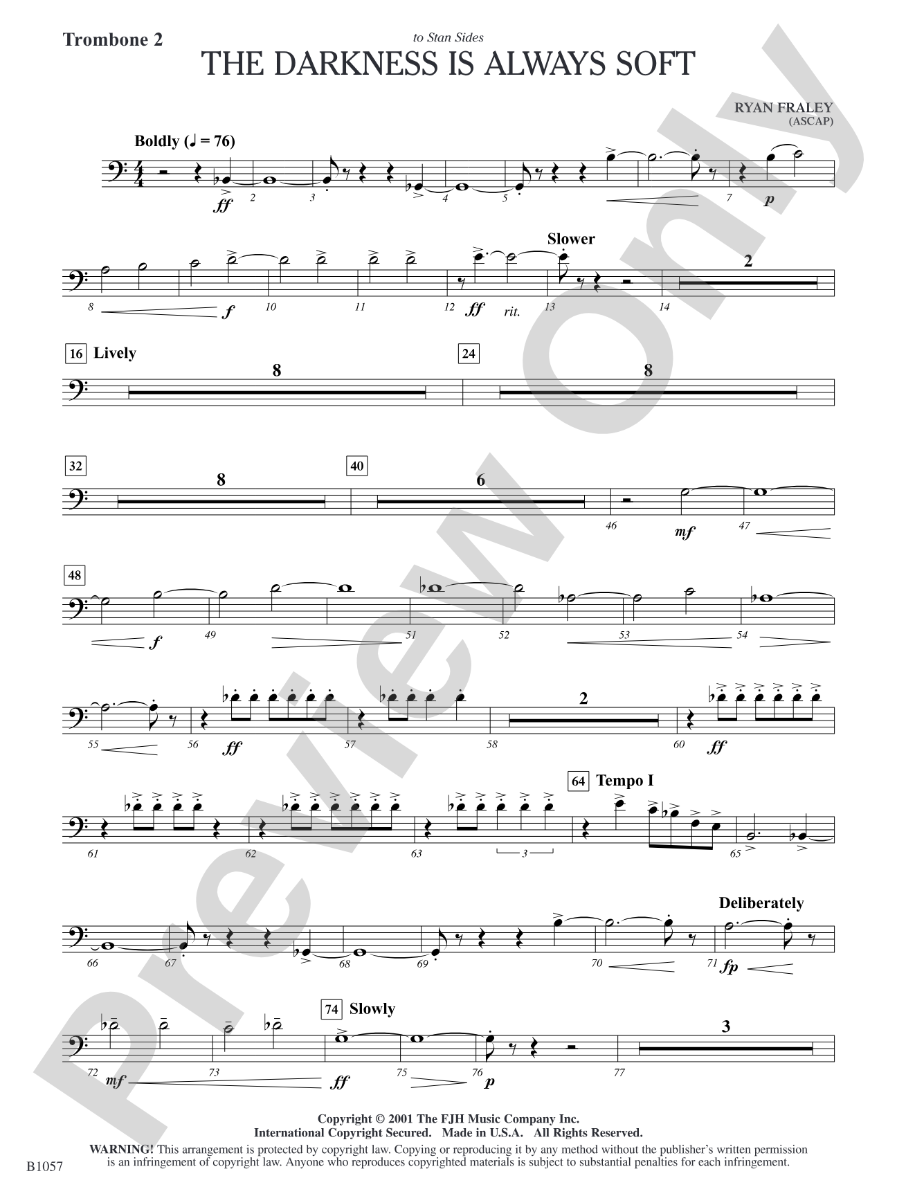 The Darkness is Always Soft: Trombone 2