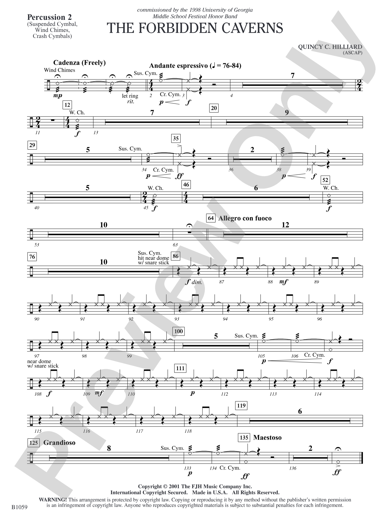 The Forbidden Caverns: Percussion 2