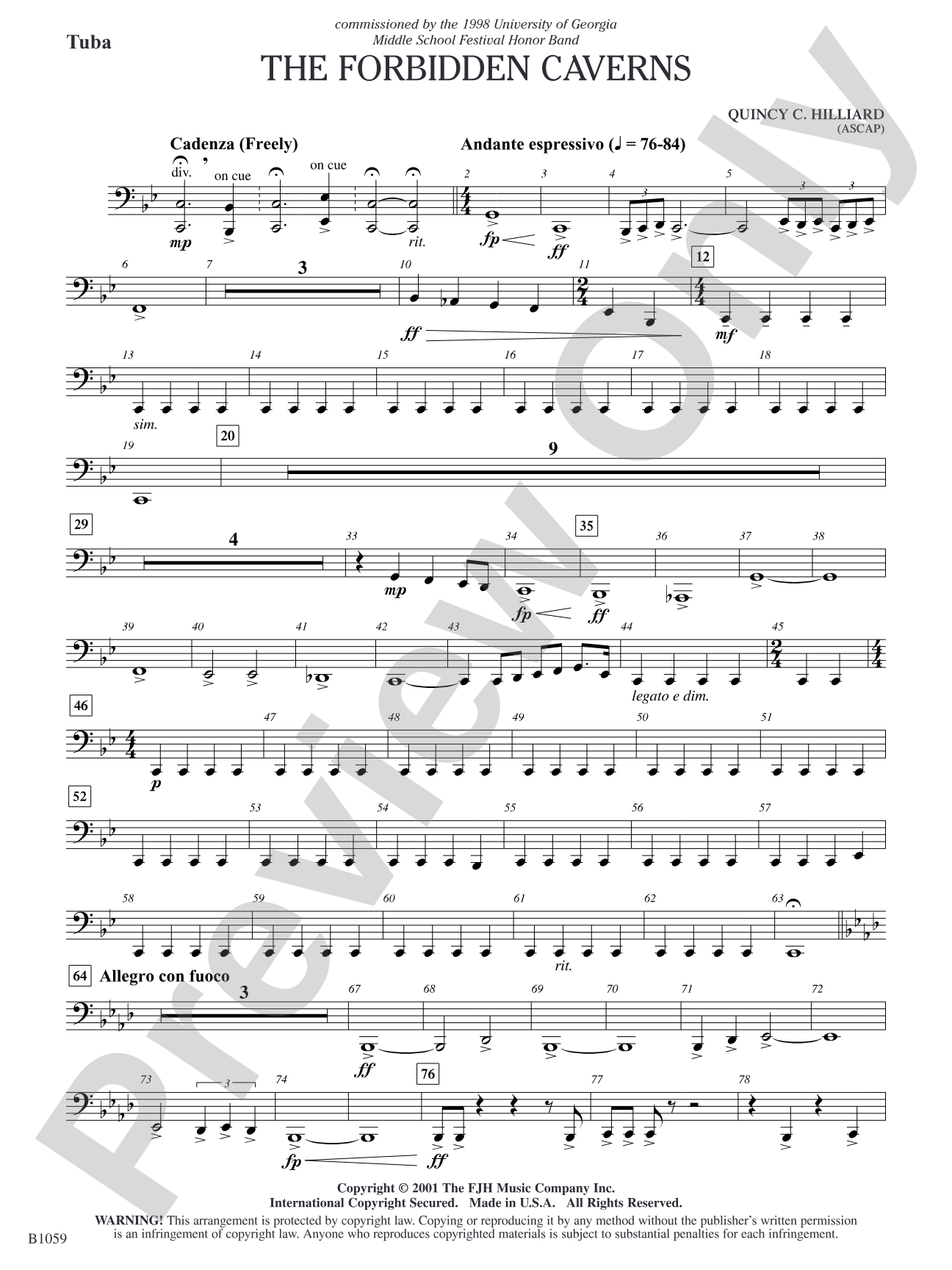 The Forbidden Caverns: Tuba