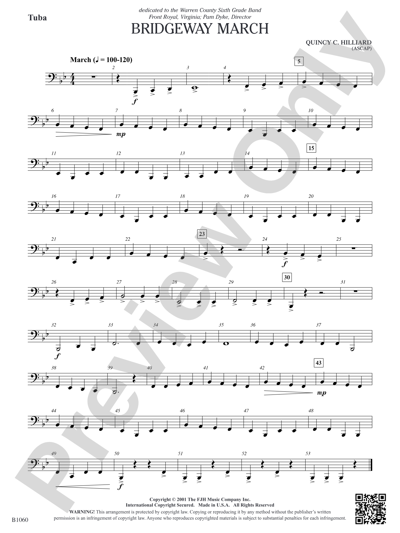 Bridgeway March: Tuba