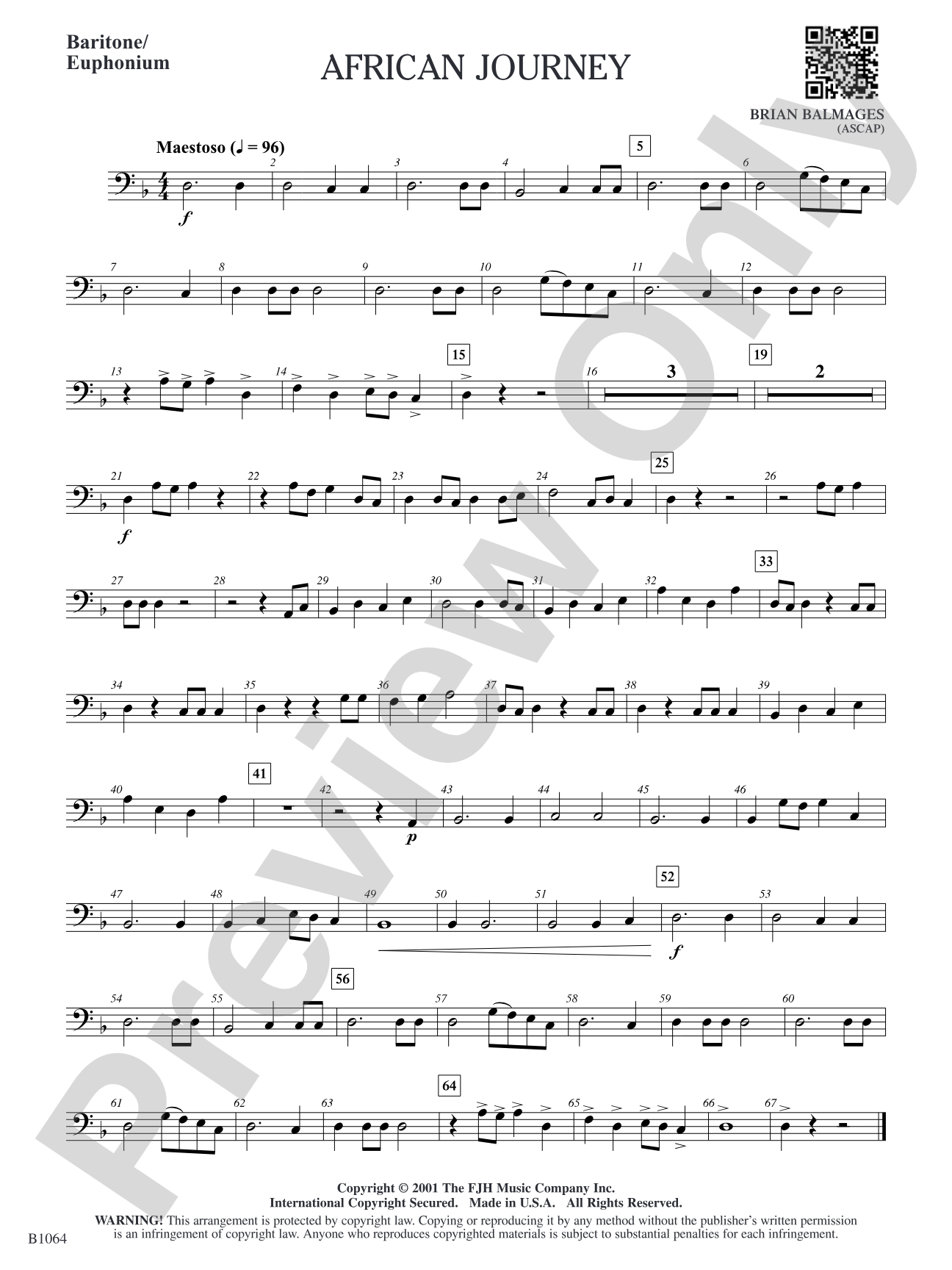 African Journey: Baritone/Euphonium