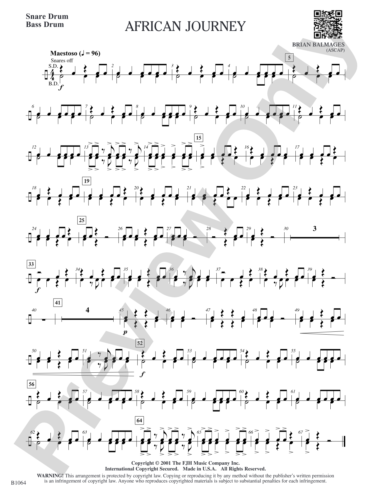 African Journey: Snare Drum