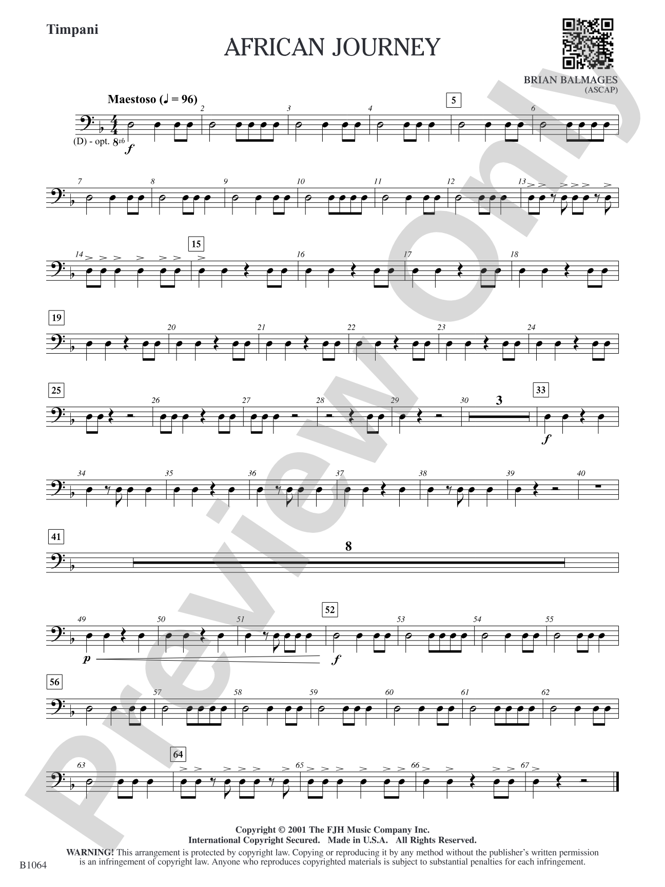 African Journey: Timpani