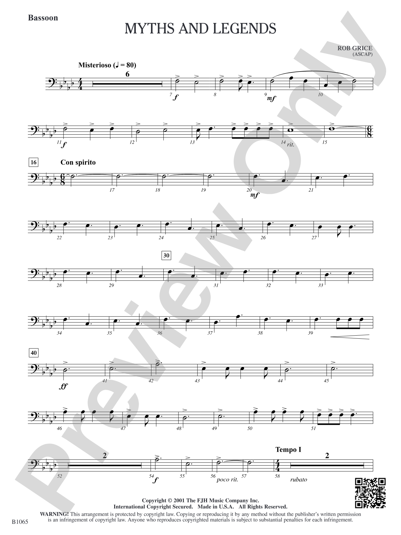 Myths and Legends: Bassoon