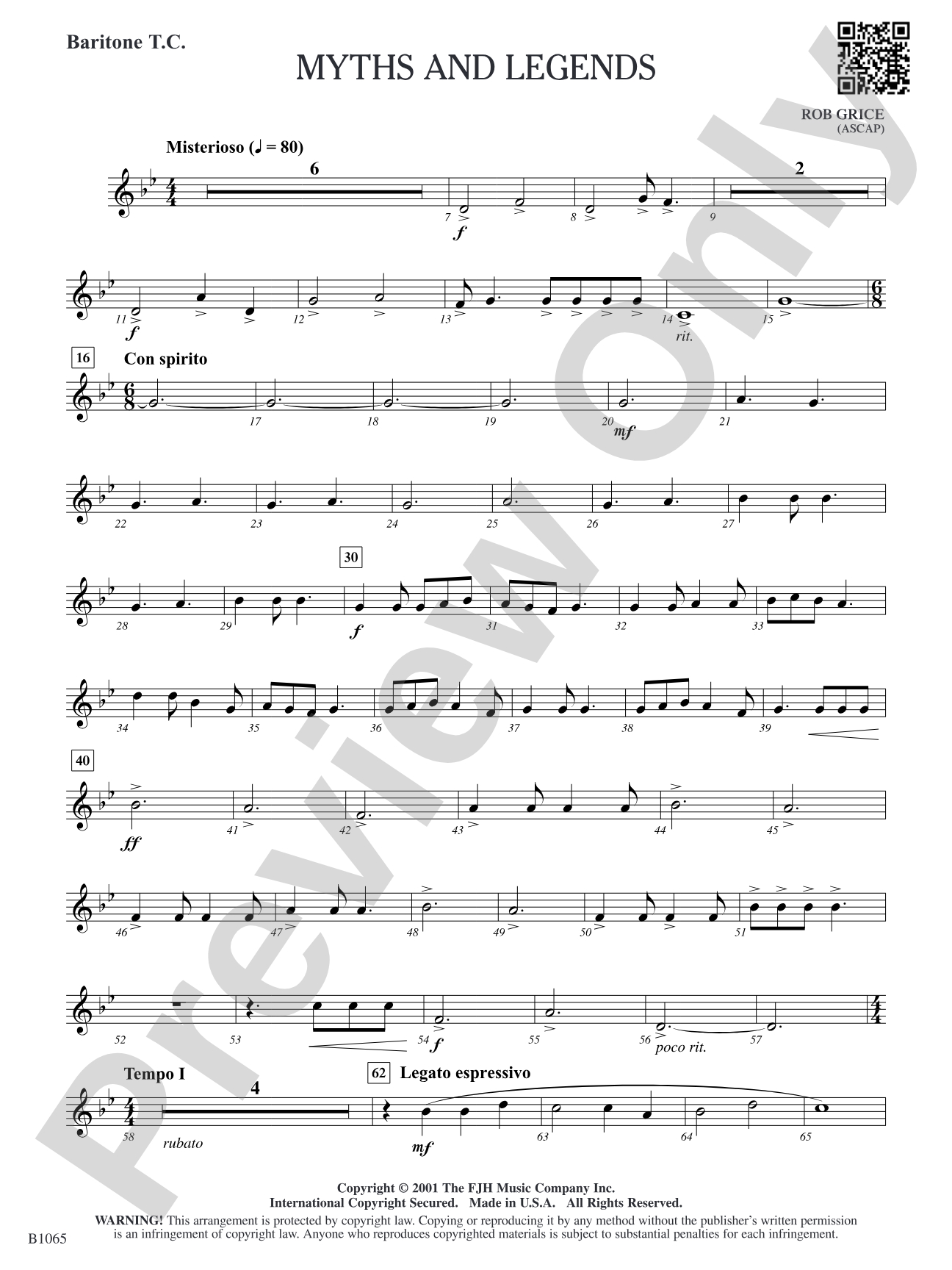 Myths and Legends: Baritone T.C.