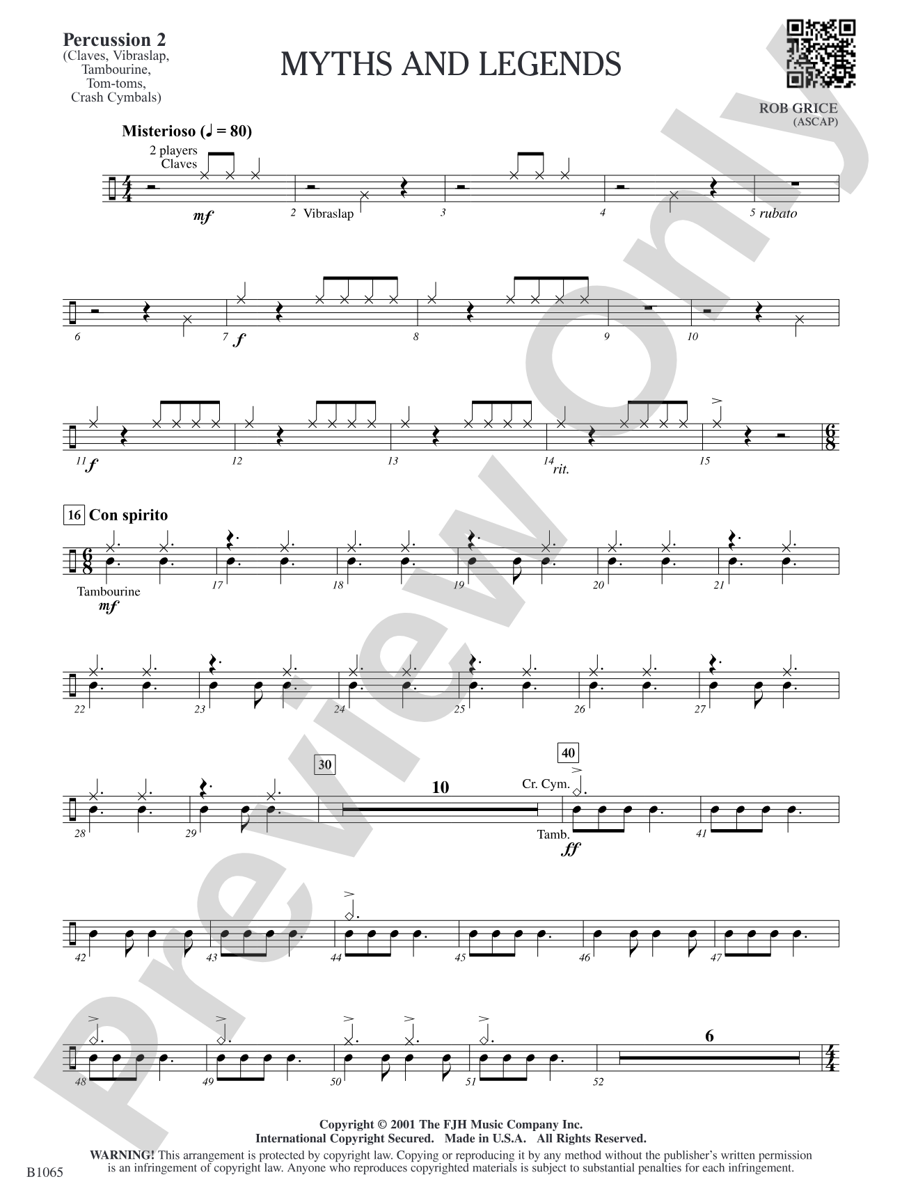 Myths and Legends: Percussion 2