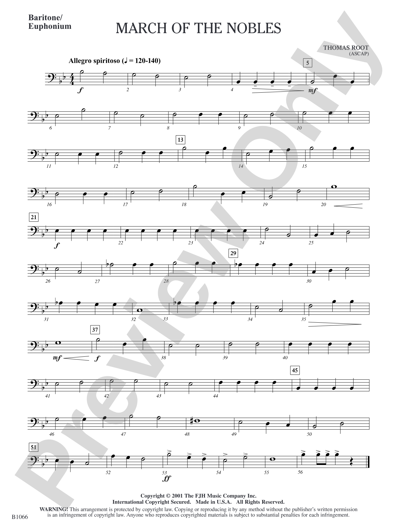 March of the Nobles: Baritone/Euphonium