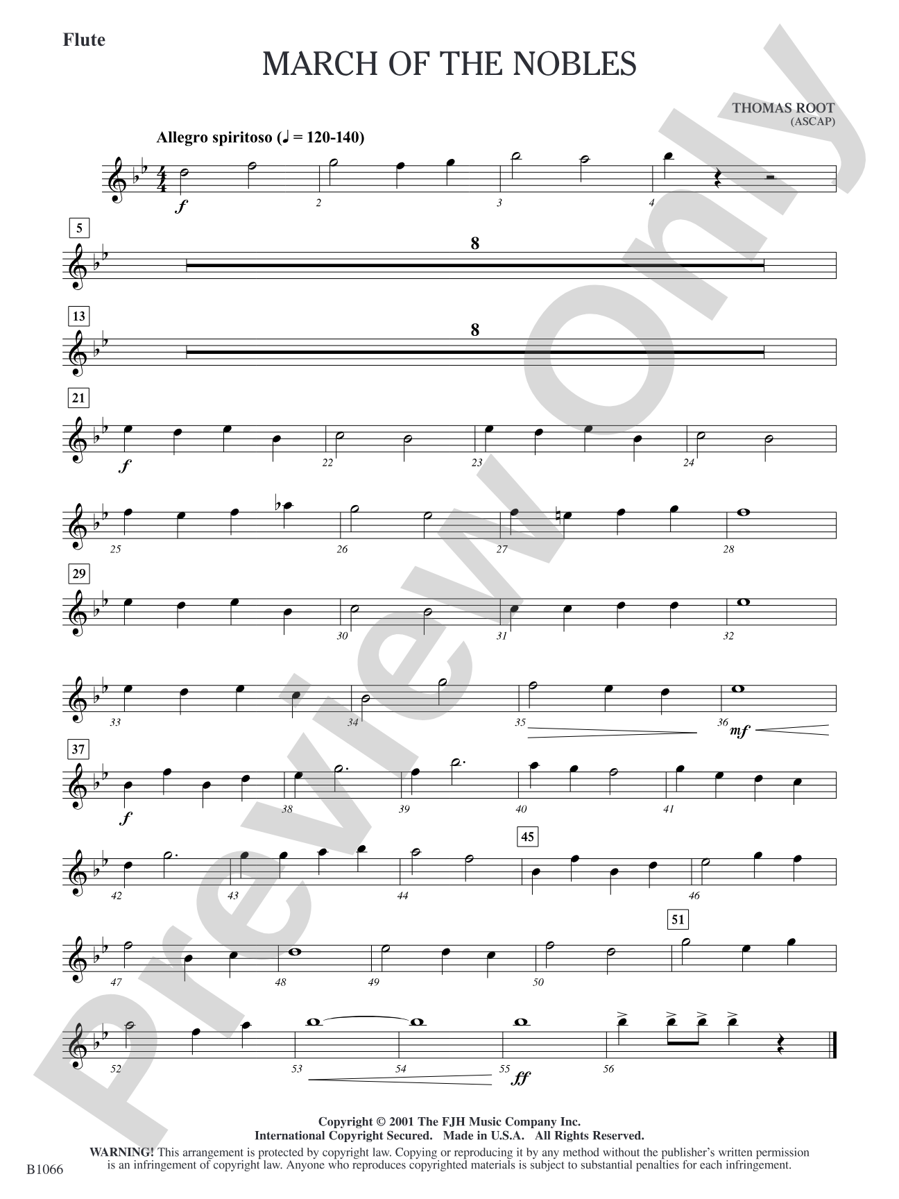 March of the Nobles: Flute