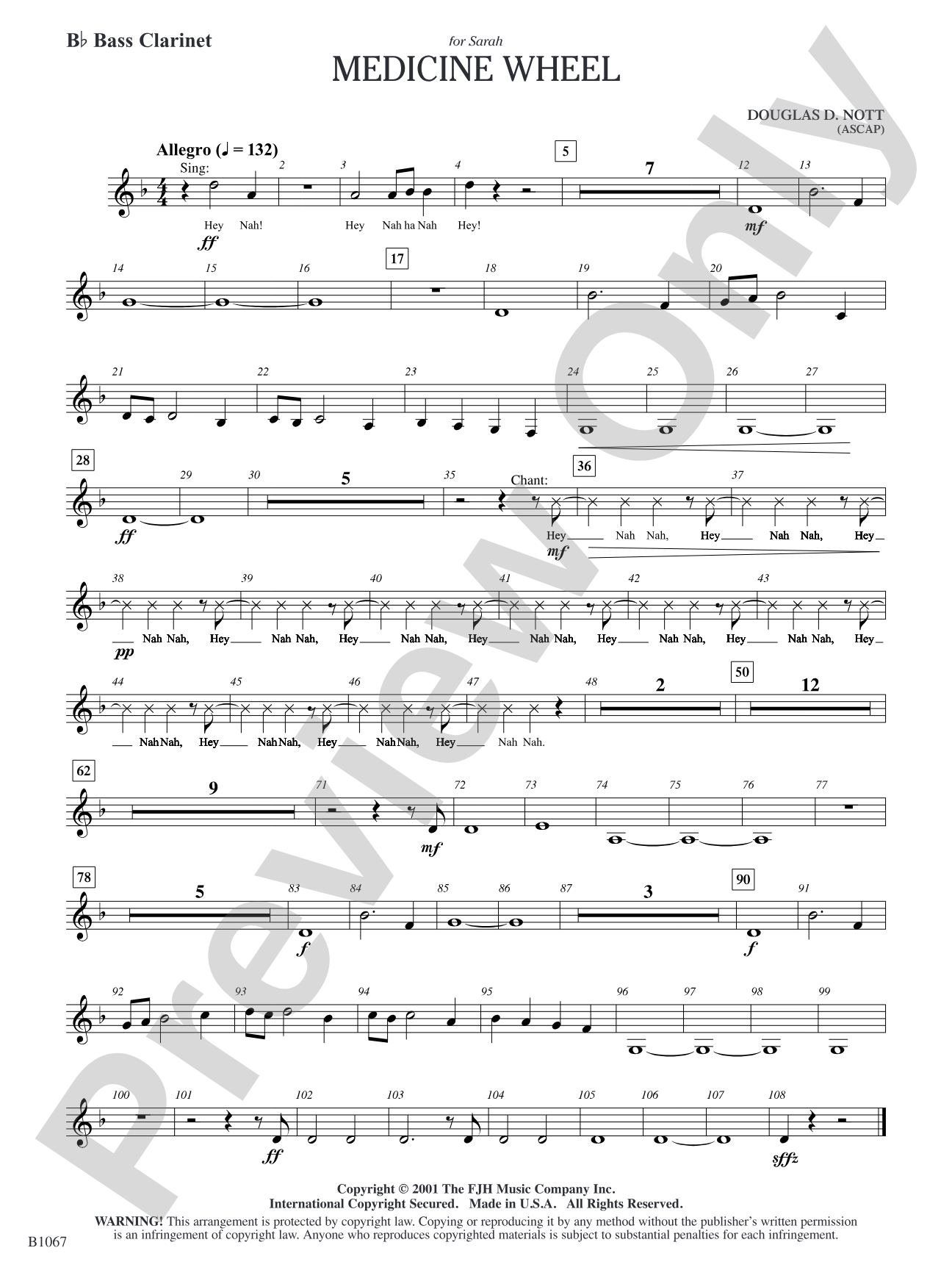 Medicine Wheel: B-flat Bass Clarinet