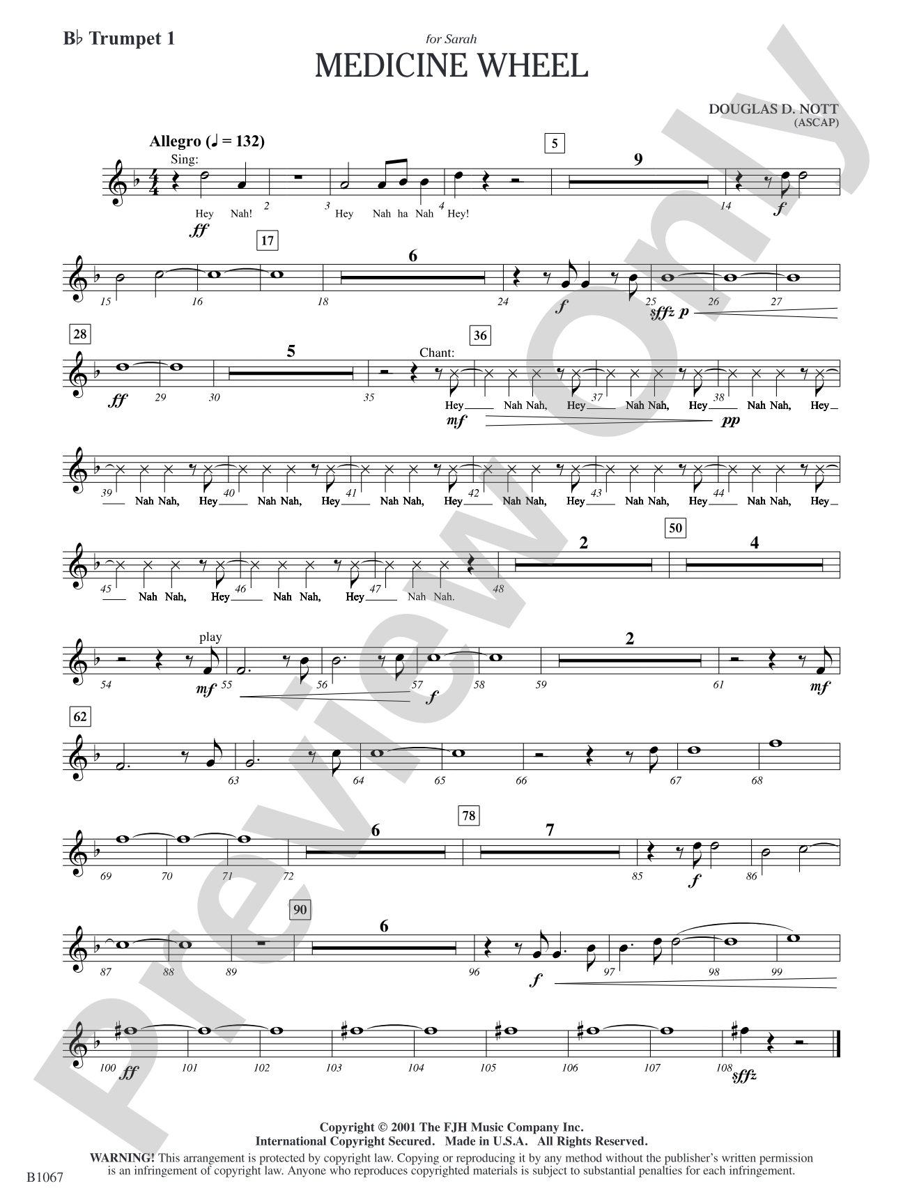 Medicine Wheel: B-flat Trumpet 1