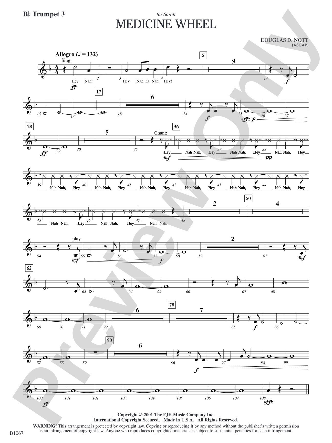 Medicine Wheel: B-flat Trumpet 3