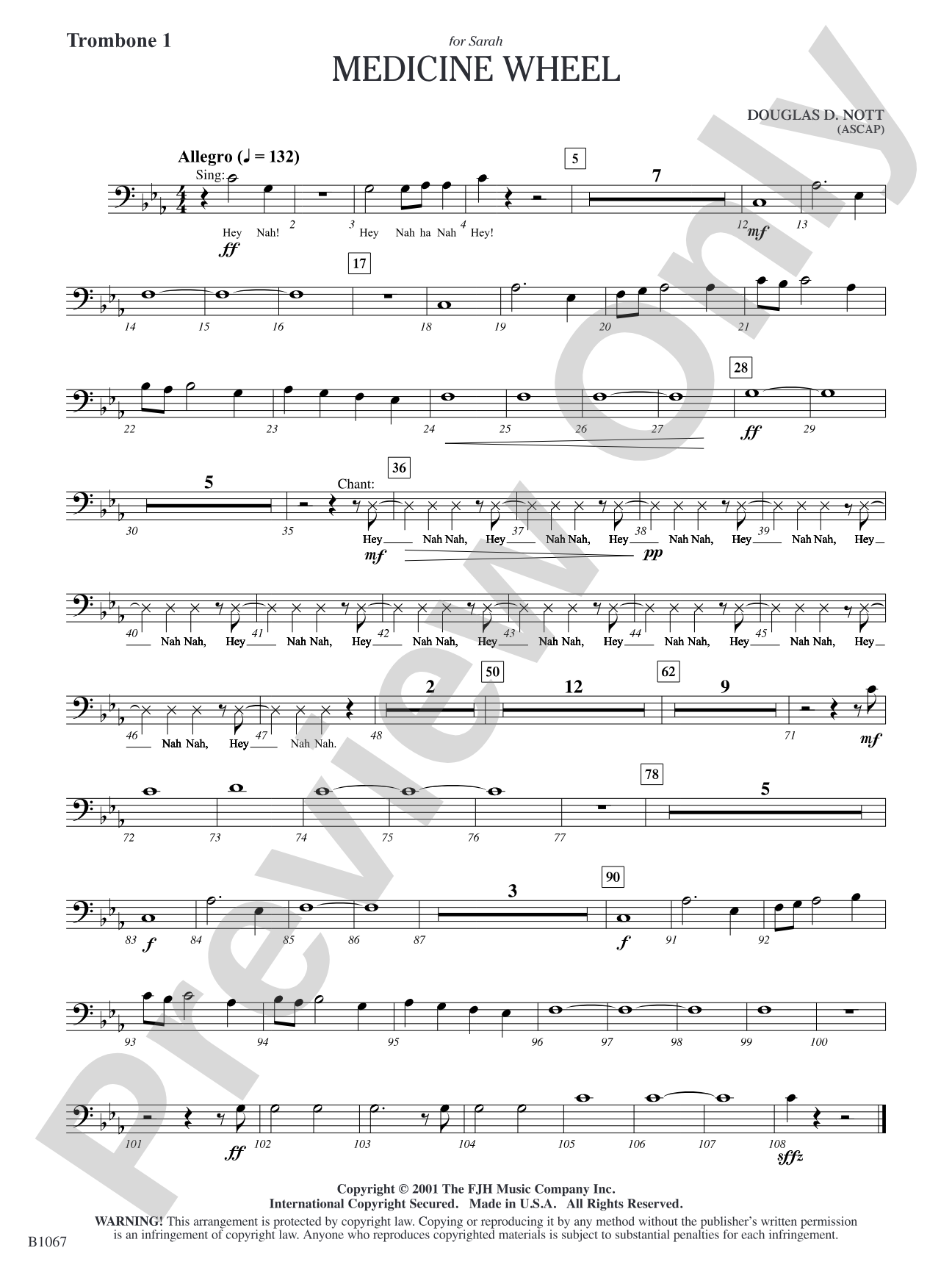 Medicine Wheel: Trombone 1