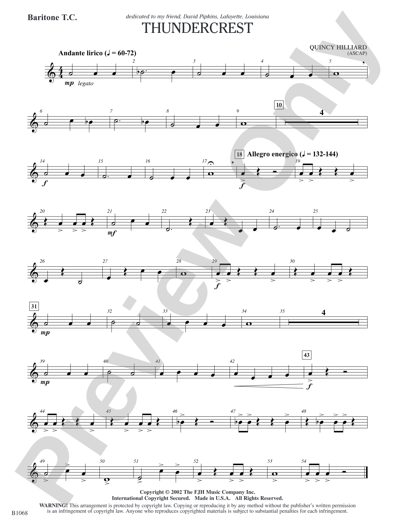Thundercrest: Baritone T.C.