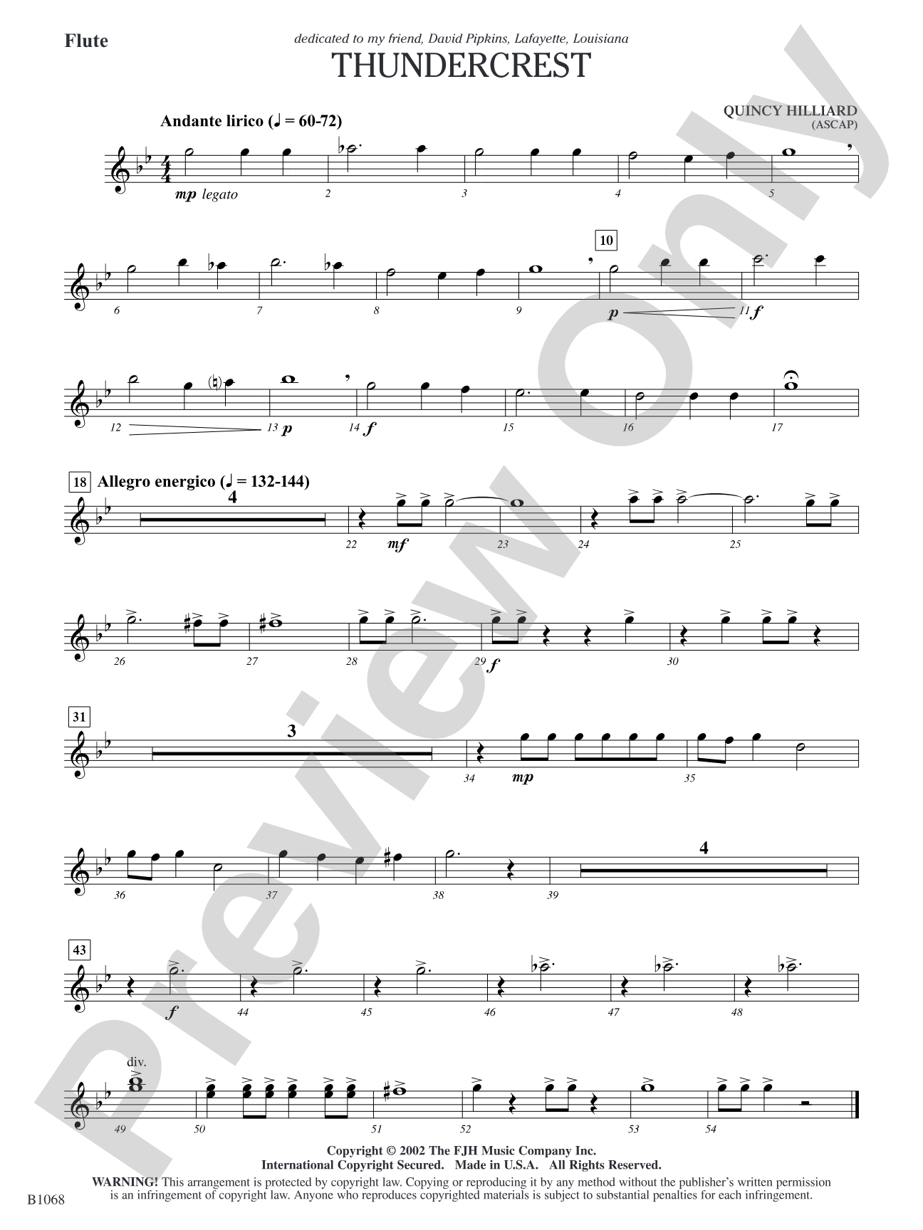 Thundercrest: Flute