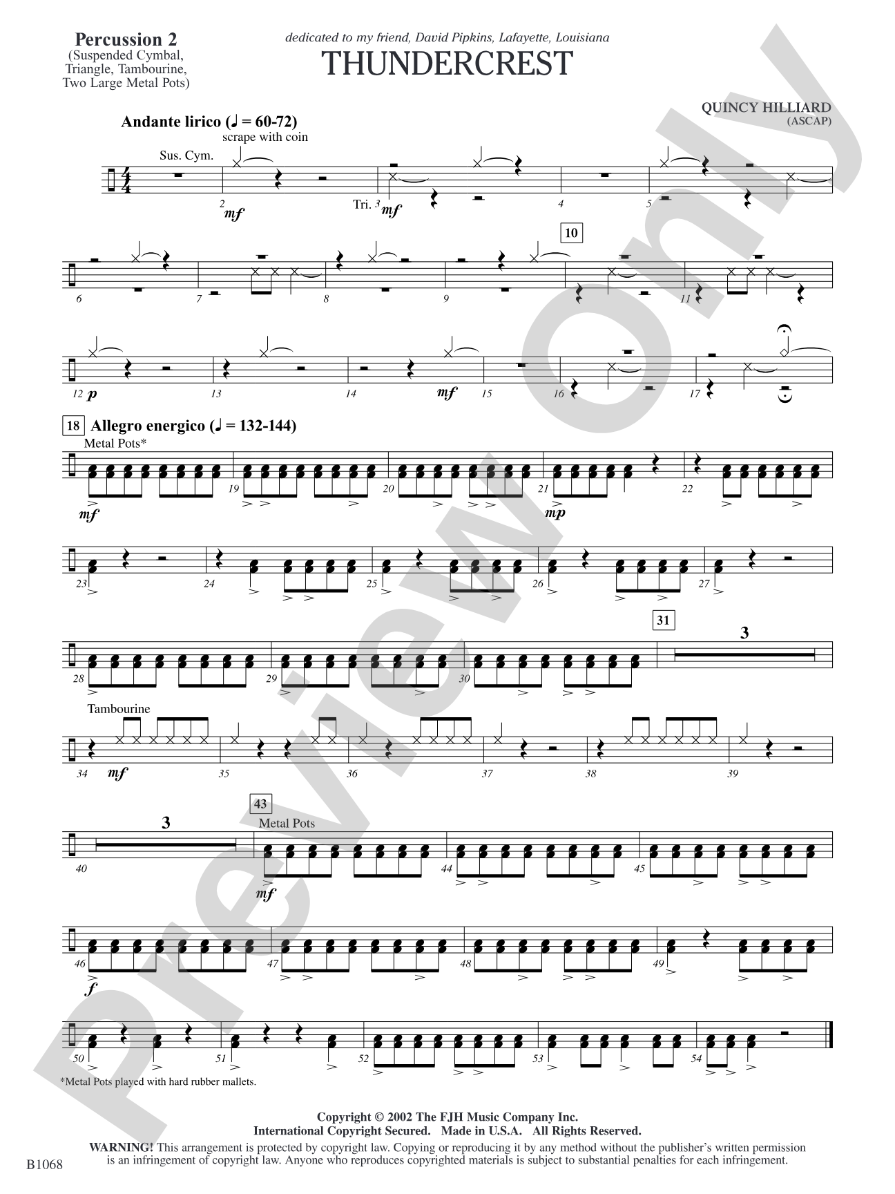 Thundercrest: Percussion 2