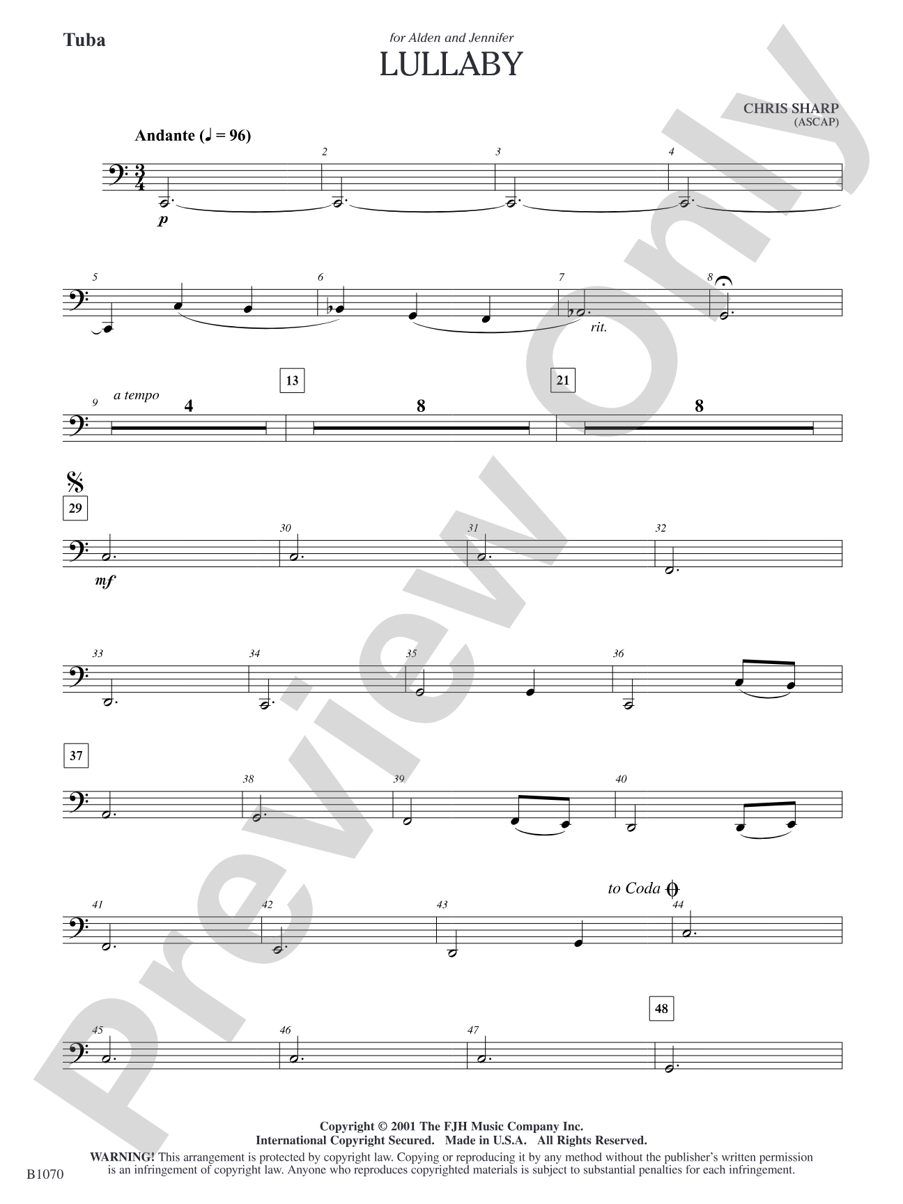 Lullaby: Tuba