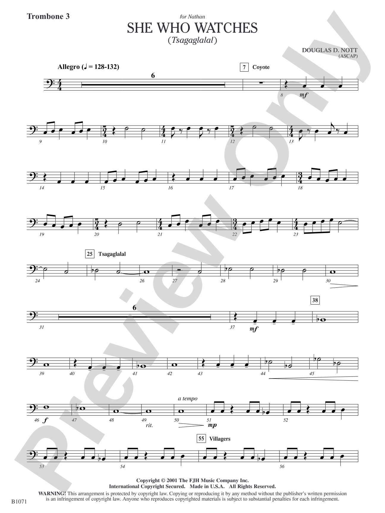 She Who Watches (Tsagaglalal): Trombone 3