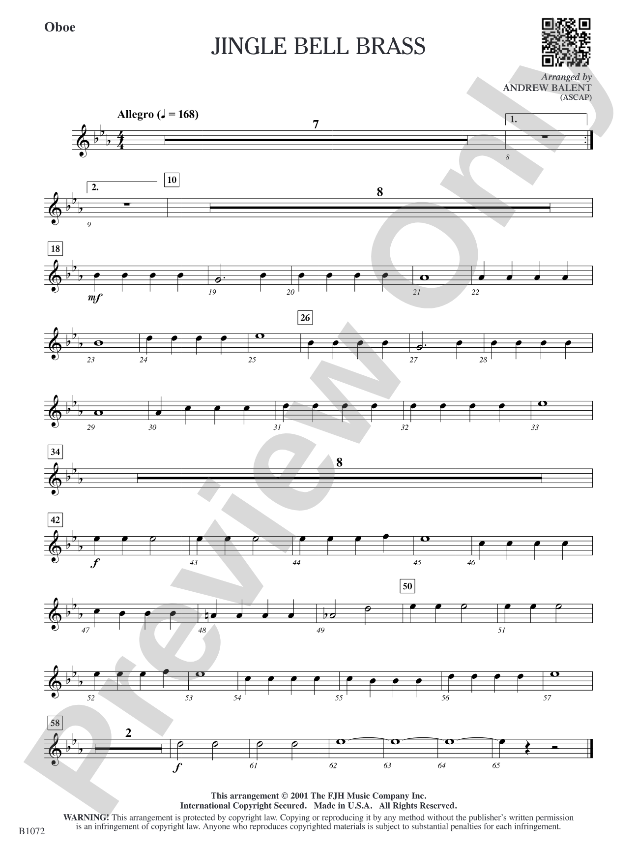 Jingle Bell Brass: Oboe