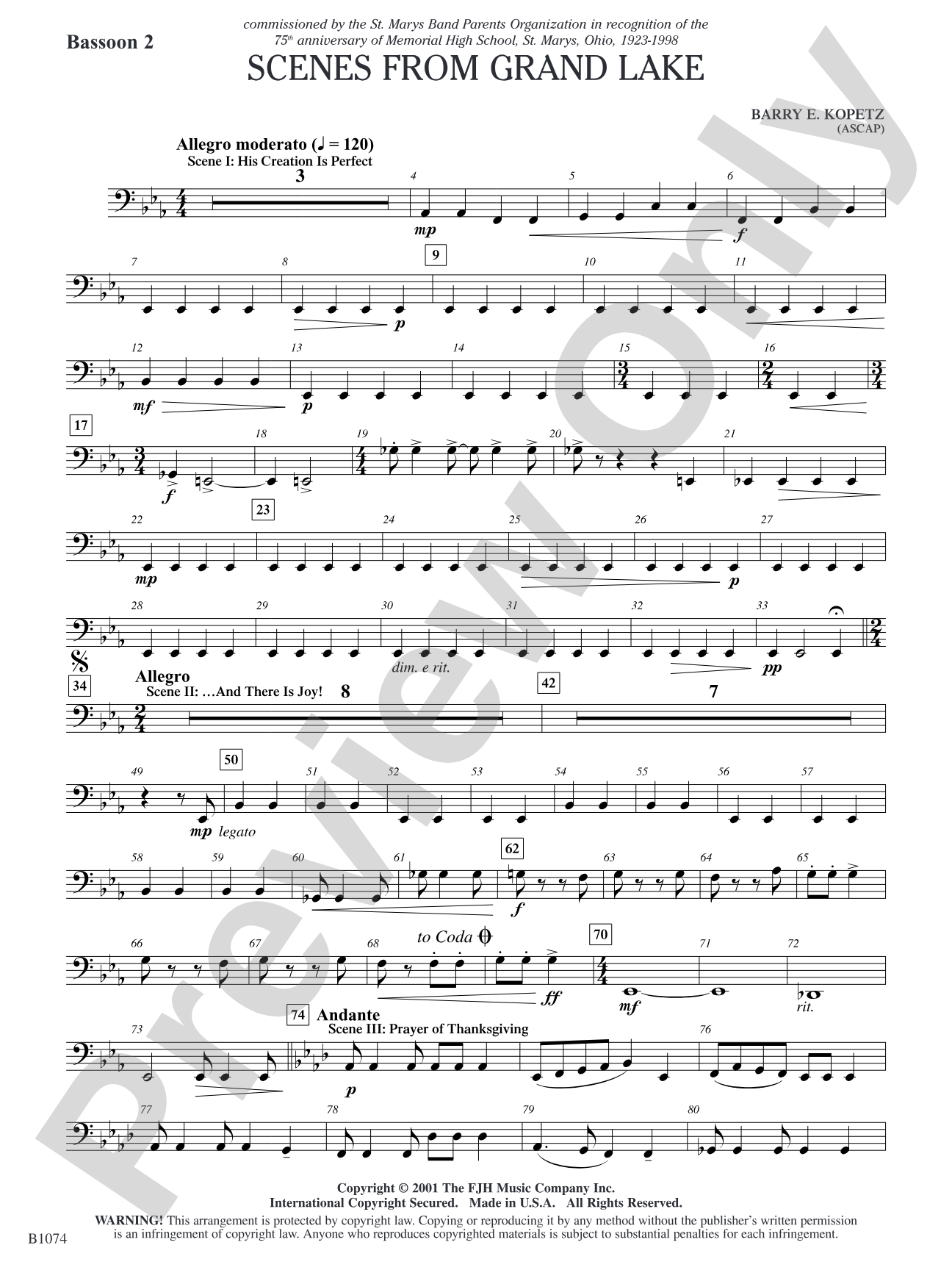 Scenes from Grand Lake: Bassoon 2