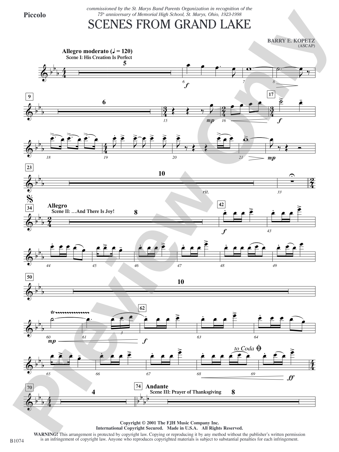 Scenes from Grand Lake: Piccolo