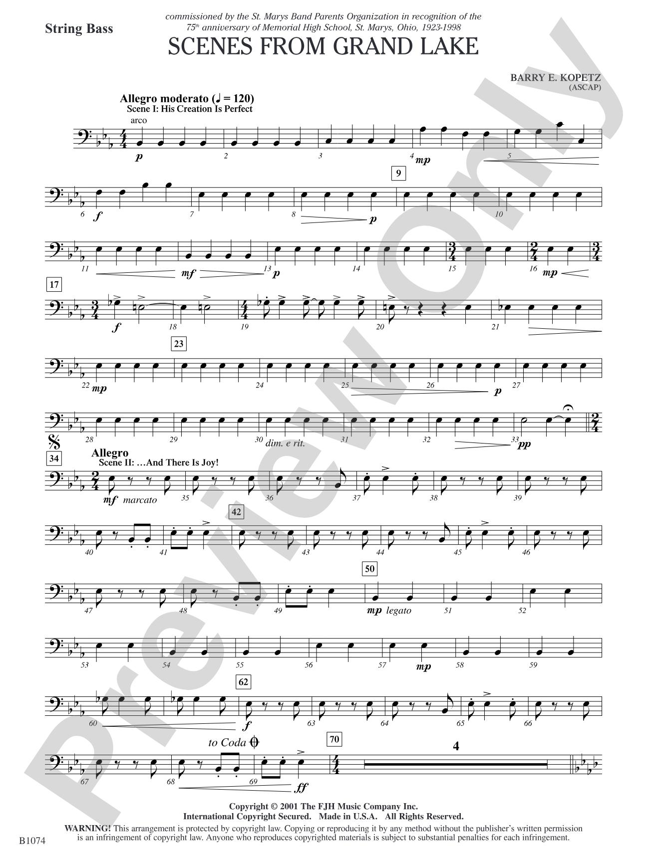 Scenes from Grand Lake: String Bass