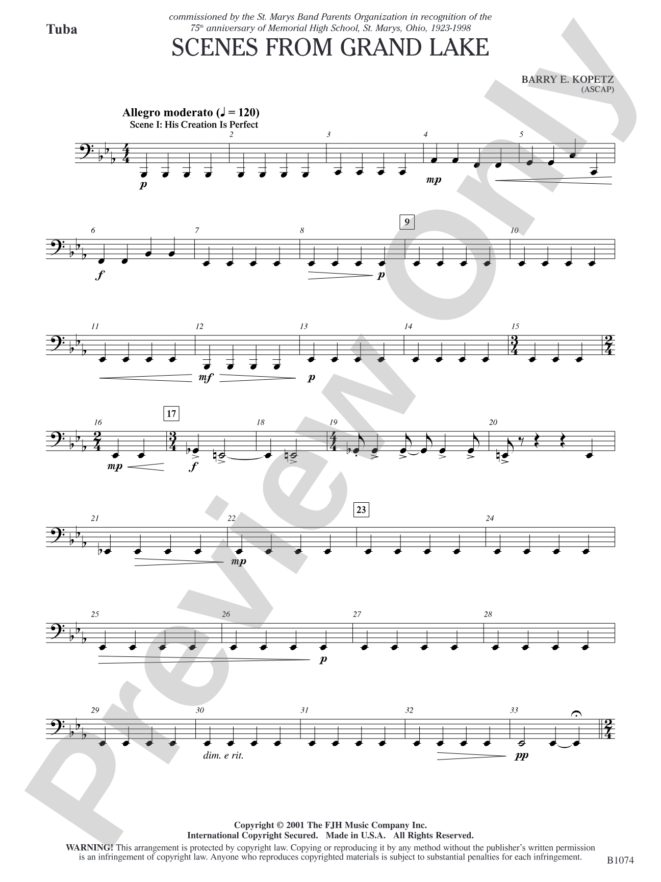 Scenes from Grand Lake: Tuba