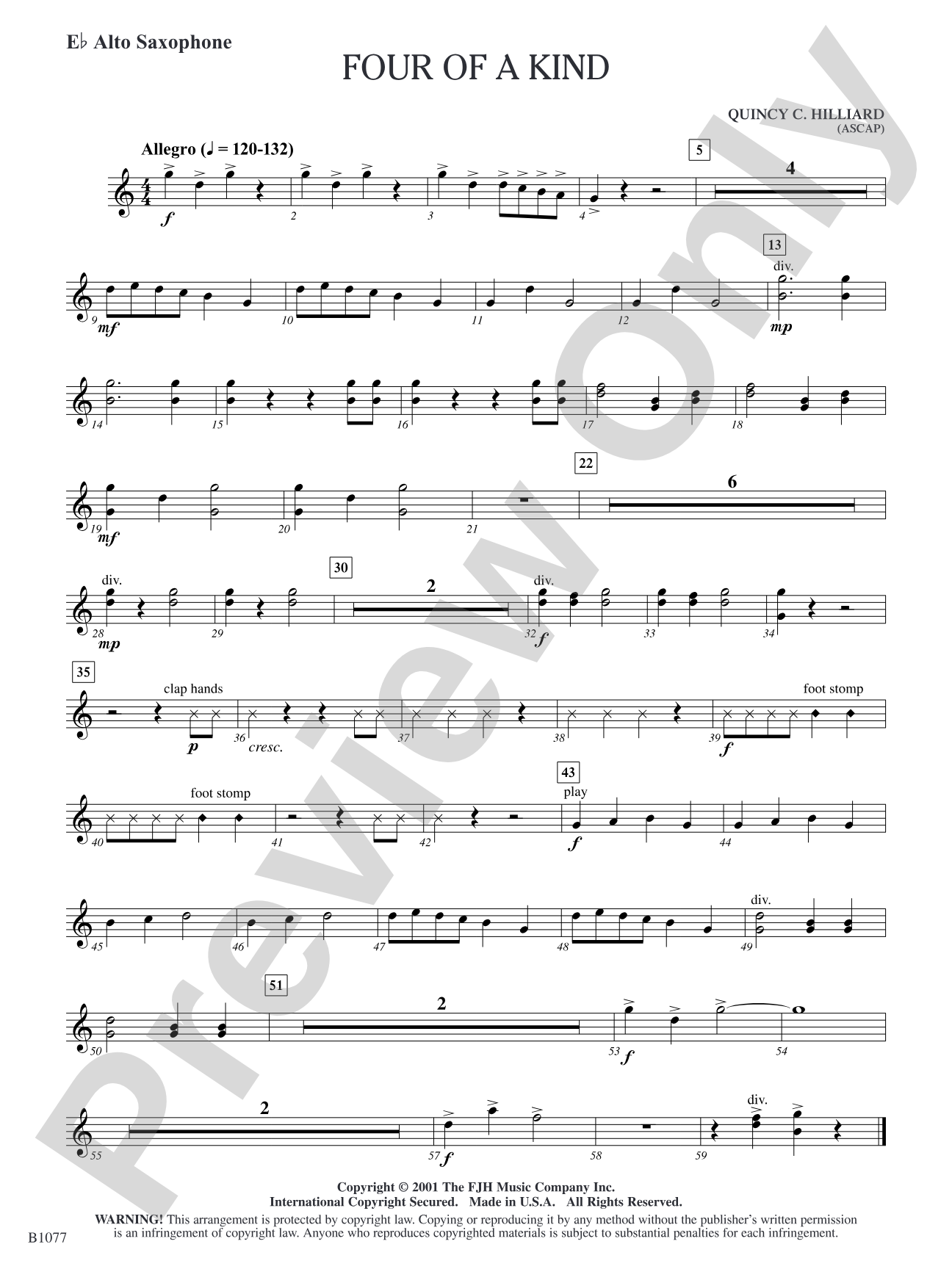 Four of a Kind: E-flat Alto Saxophone