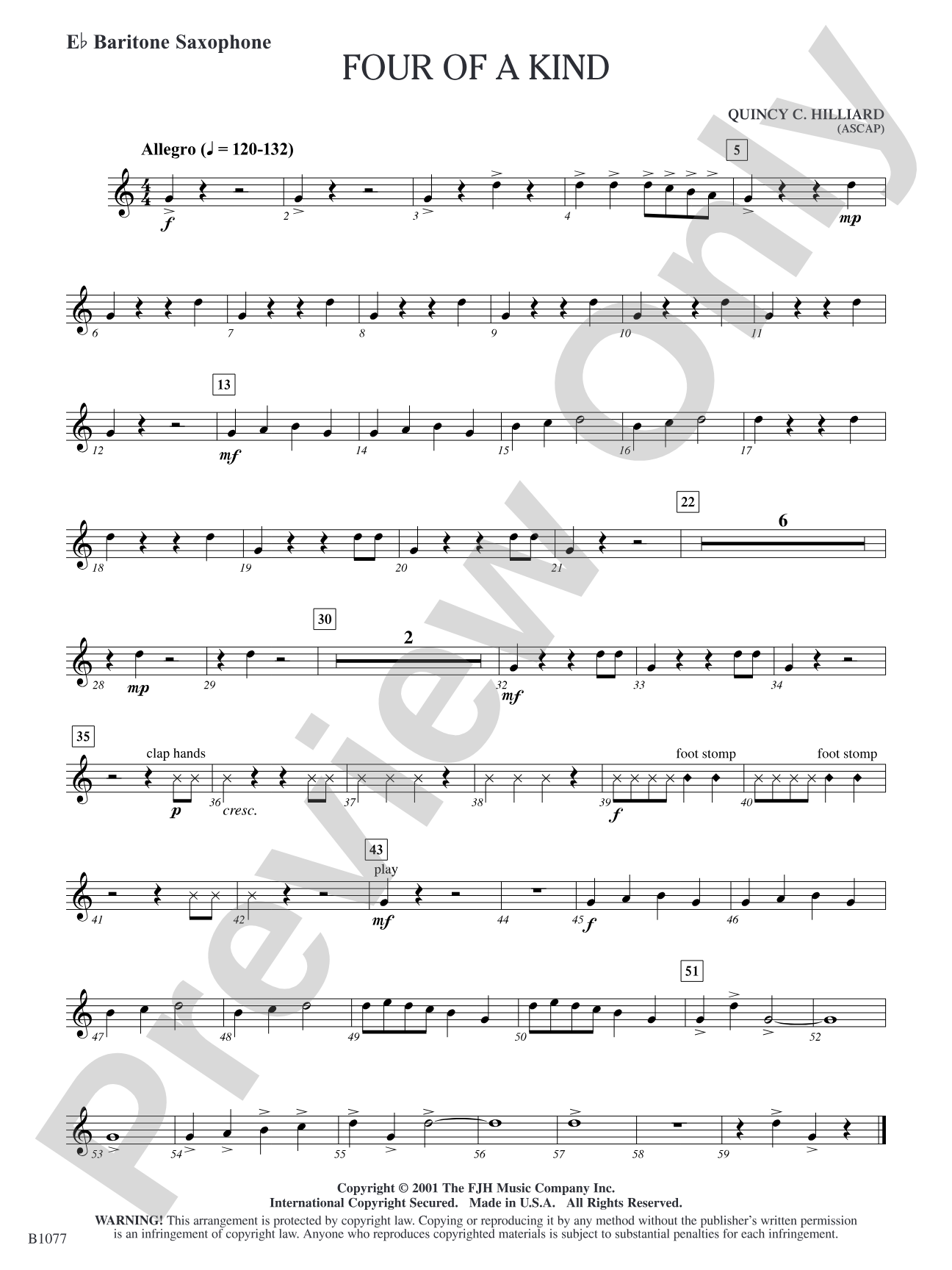 Four of a Kind: E-flat Baritone Saxophone