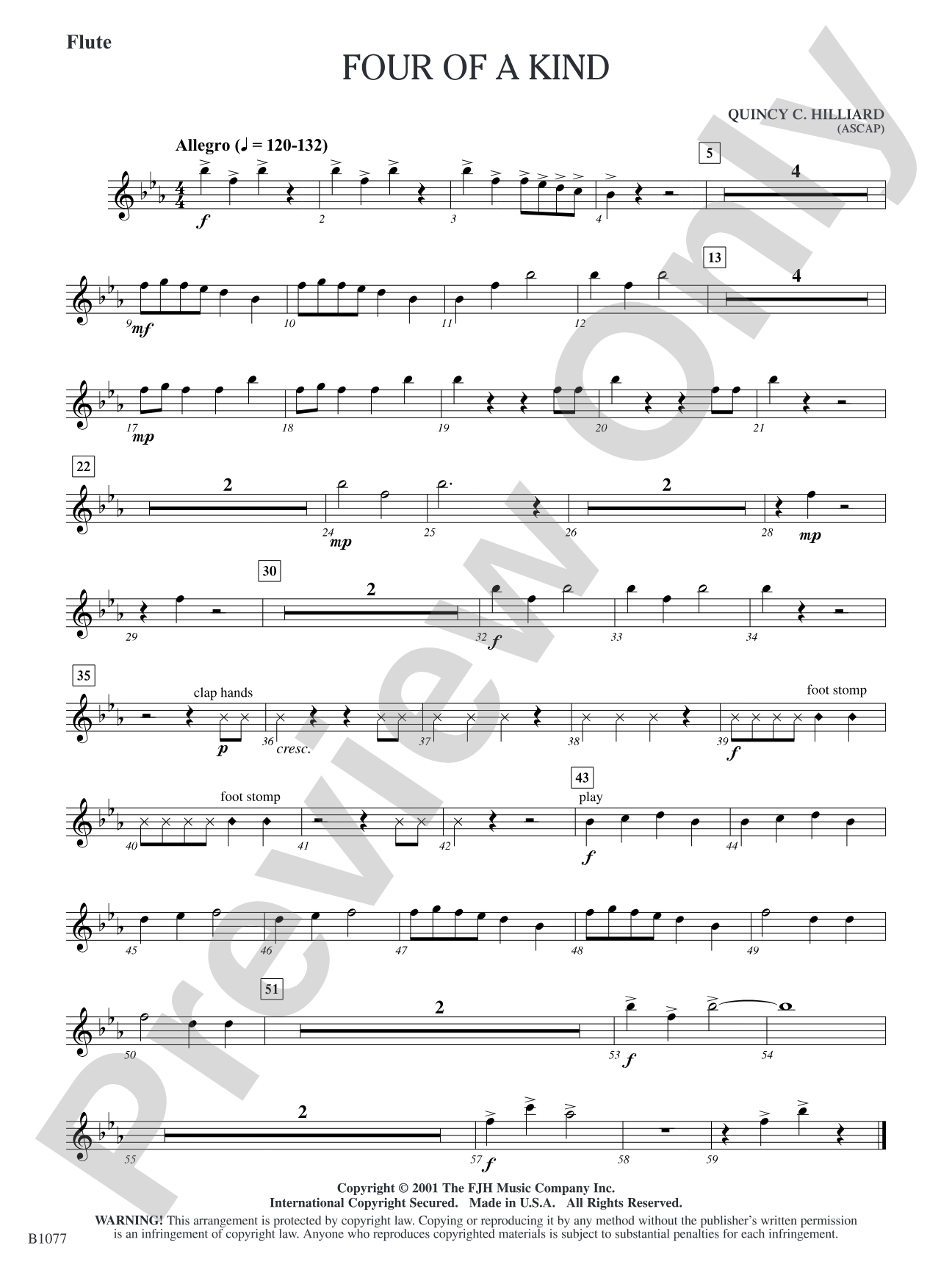 Four of a Kind: Flute