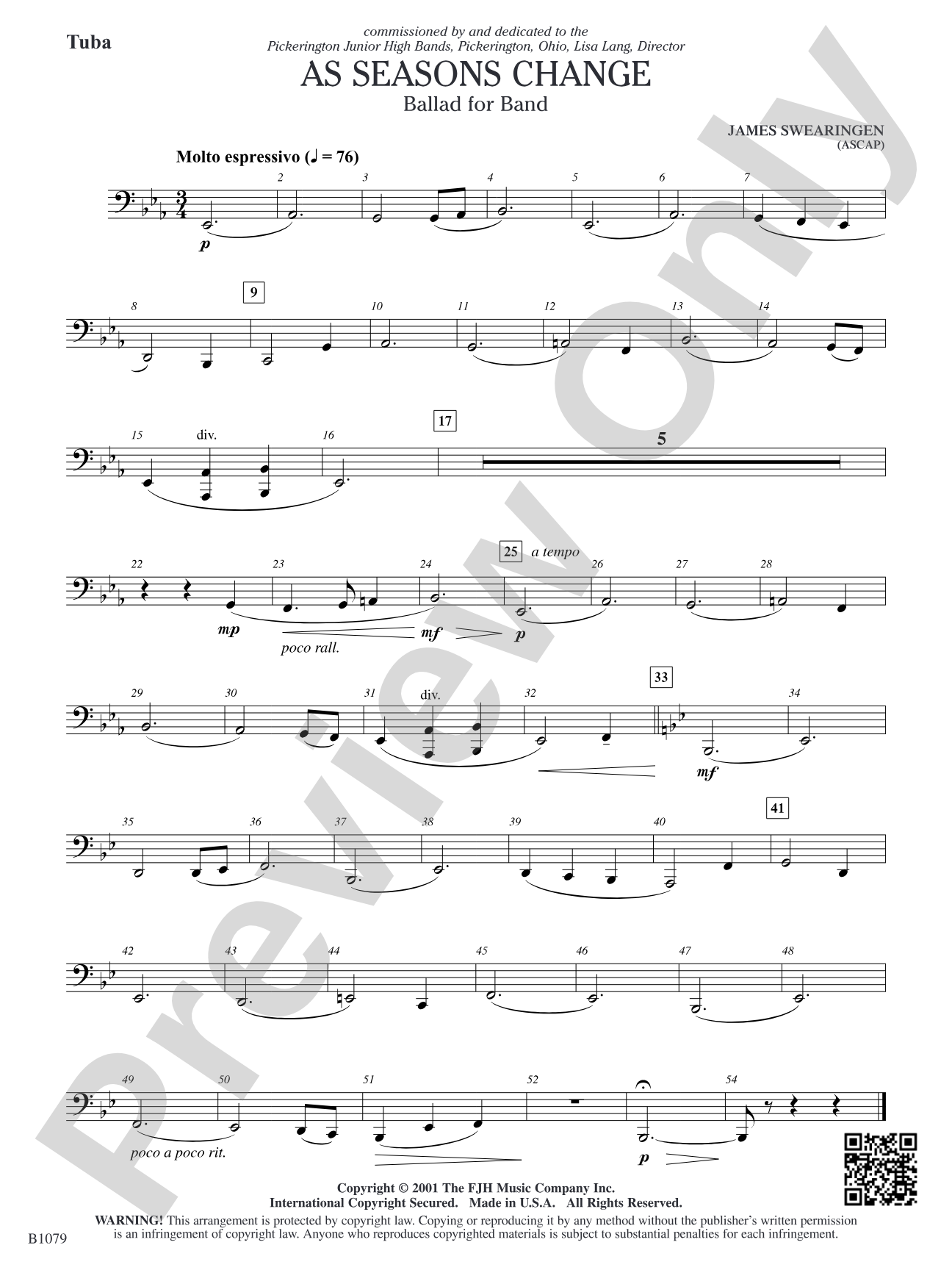 As Seasons Change: Tuba