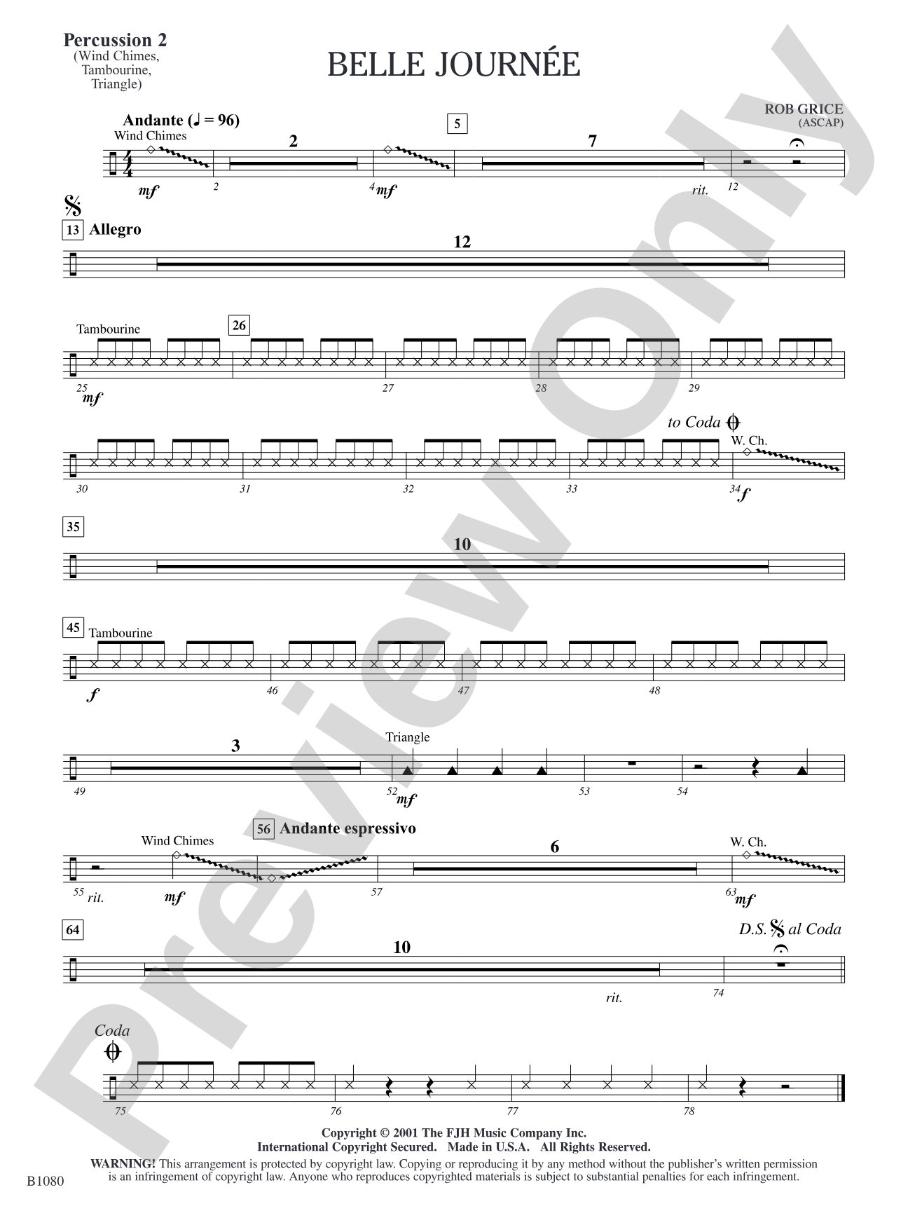 Belle Journée: Percussion 2