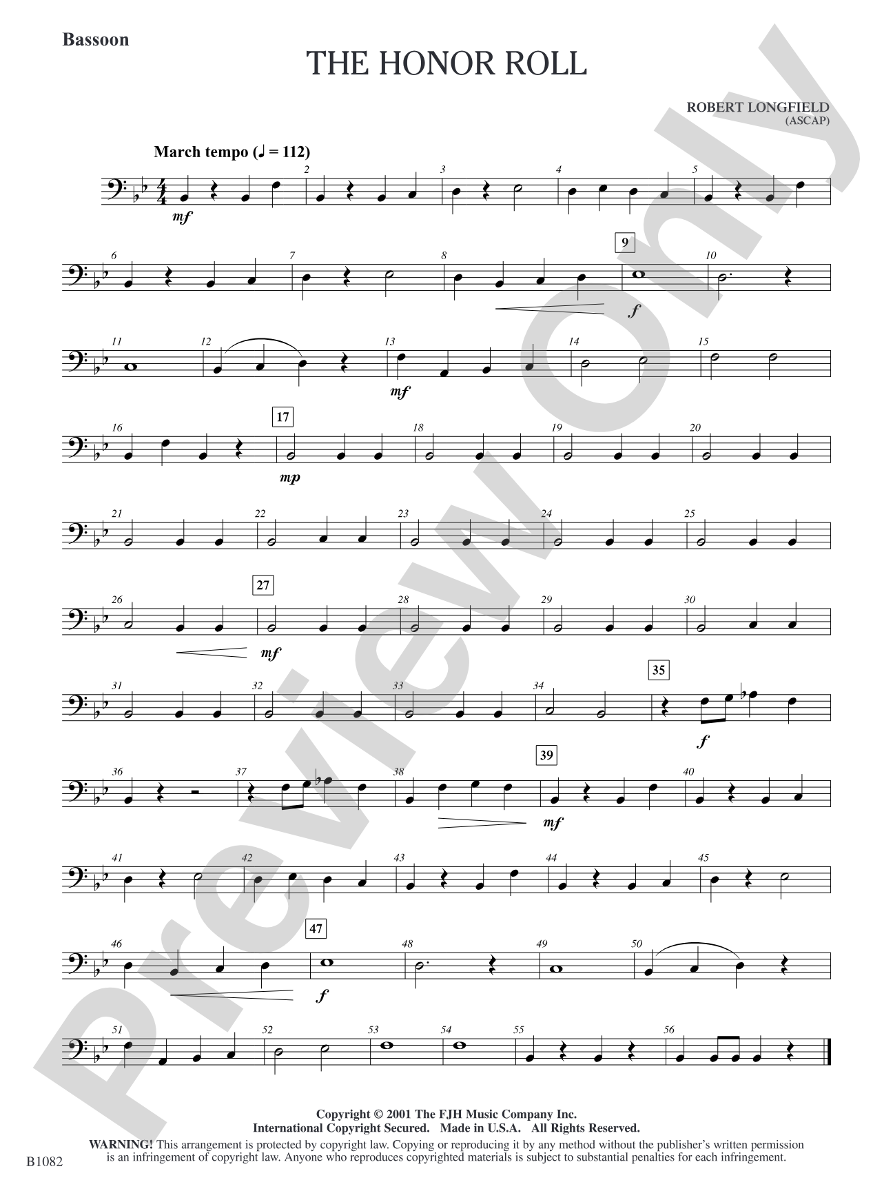 The Honor Roll: Bassoon