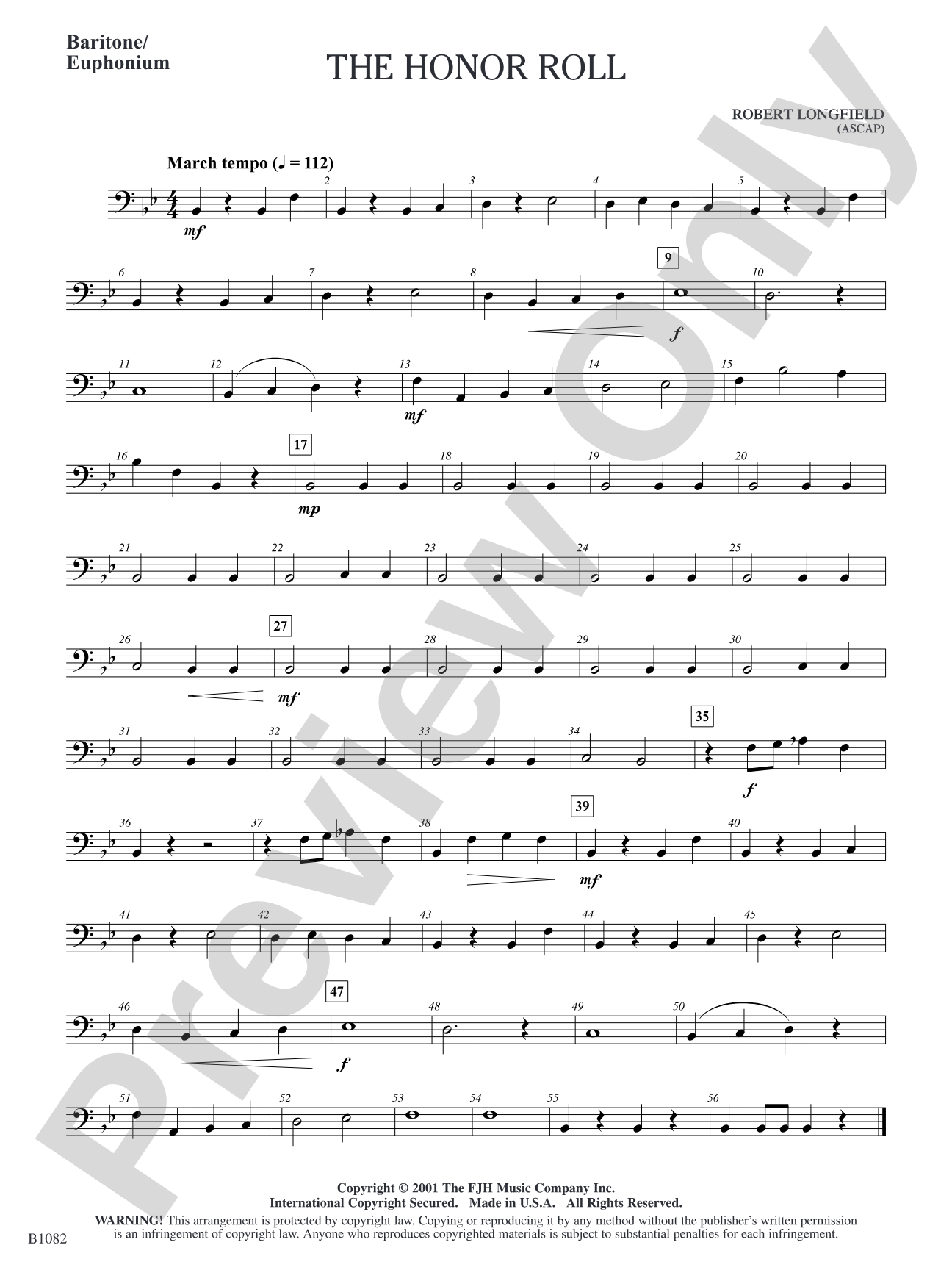 The Honor Roll: Baritone/Euphonium